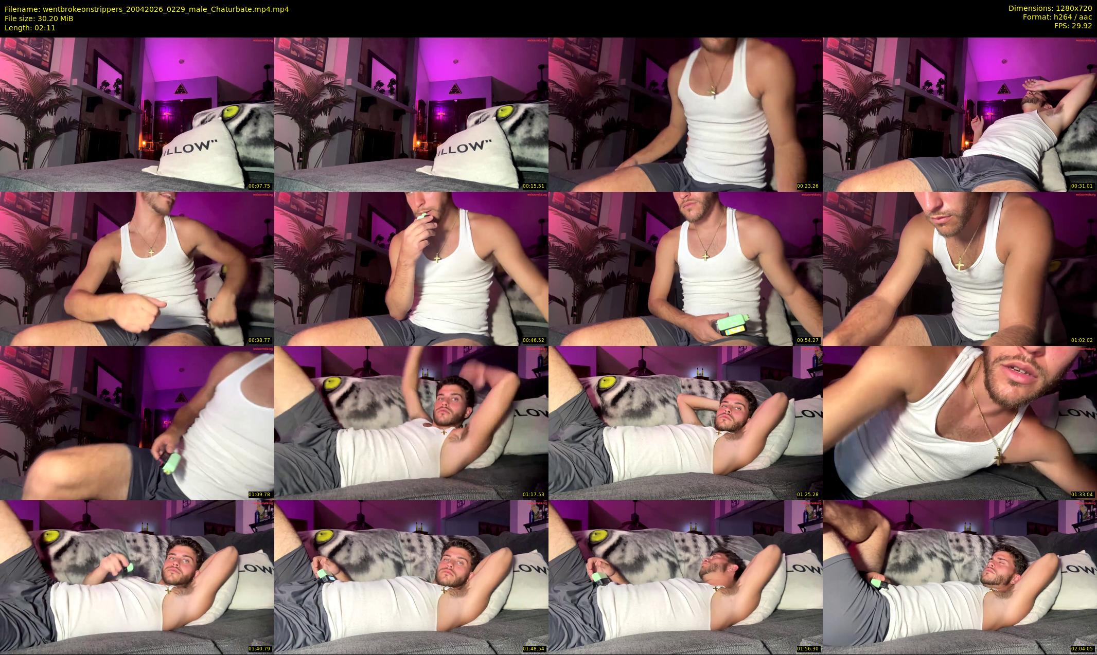 wentbrokeonstrippers — 3 minute Chaturbate male cam show recording, 720p, Apr 20, 2026