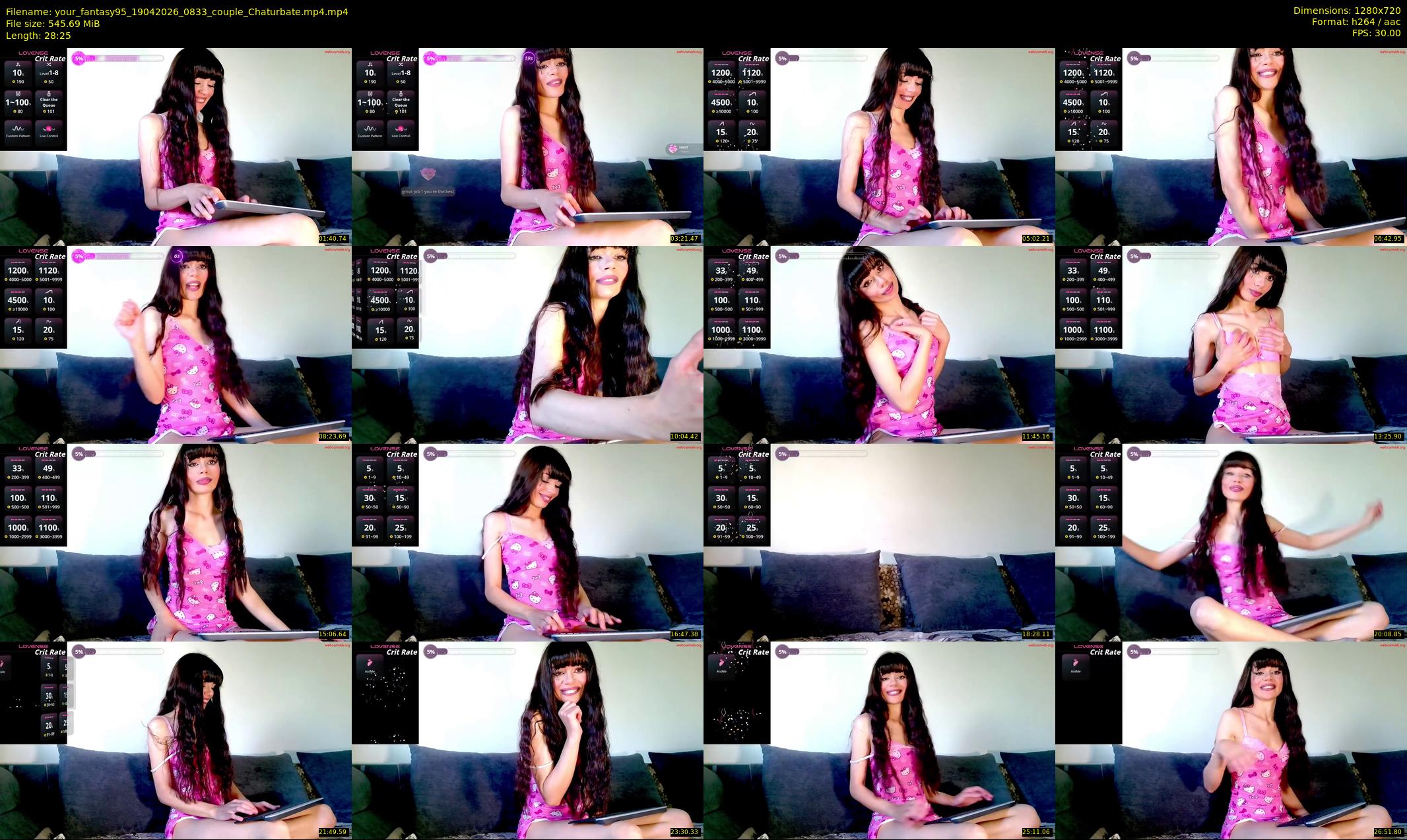 your_fantasy95 — 29 minute Chaturbate couple cam show recording, 720p, Apr 19, 2026