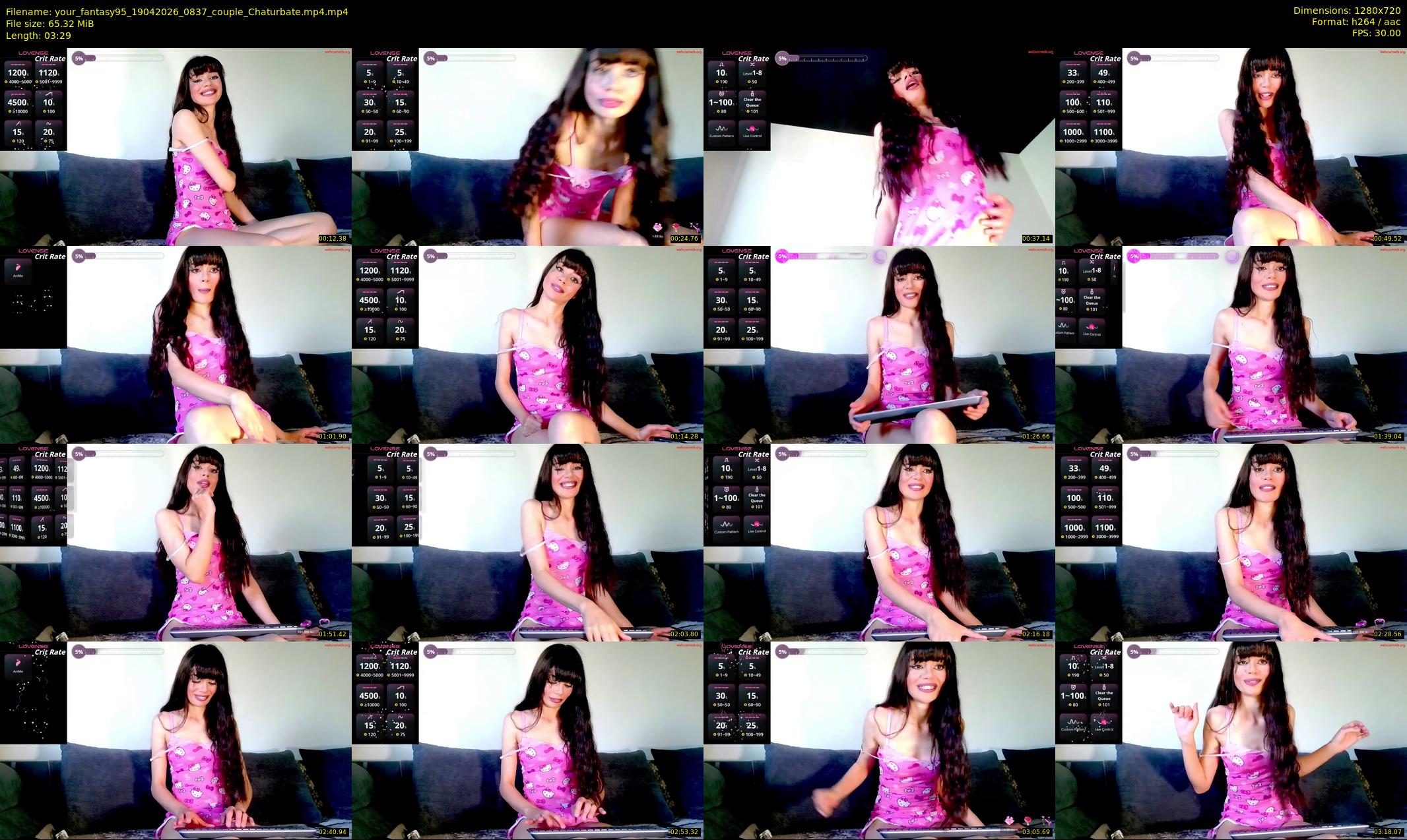 your_fantasy95 — 4 minute Chaturbate couple cam show recording, 720p, Apr 19, 2026
