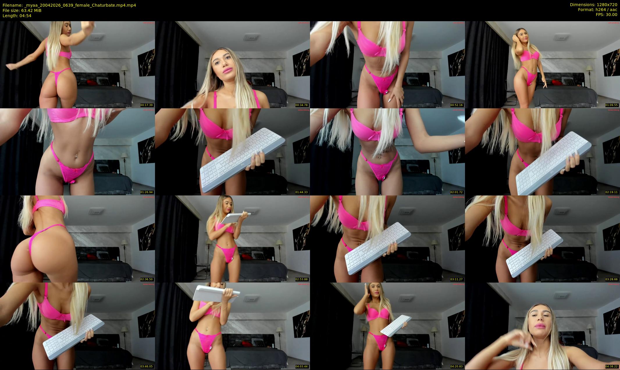 _myaa — 5 minute Chaturbate female cam show recording, 720p, Apr 20, 2026