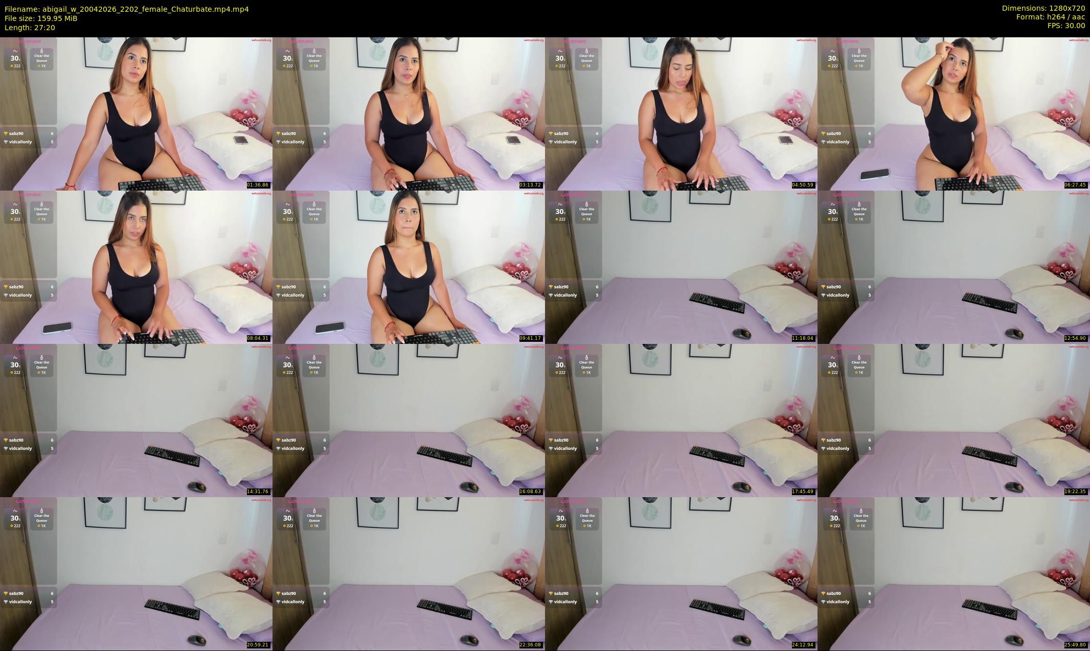 abigail_w — 28 minute Chaturbate female cam show recording, 720p, Apr 20, 2026