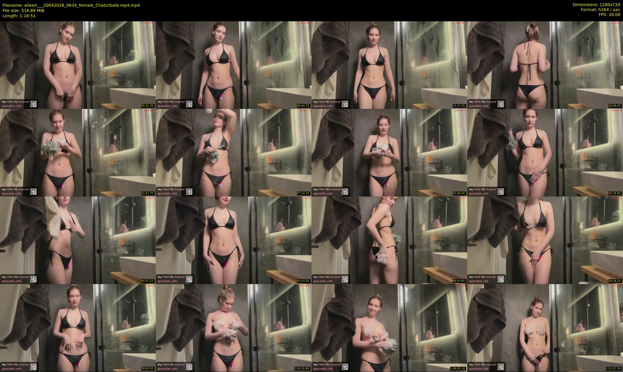 aileen__ — 77 minute Chaturbate female cam show recording, 720p, Apr 20, 2026