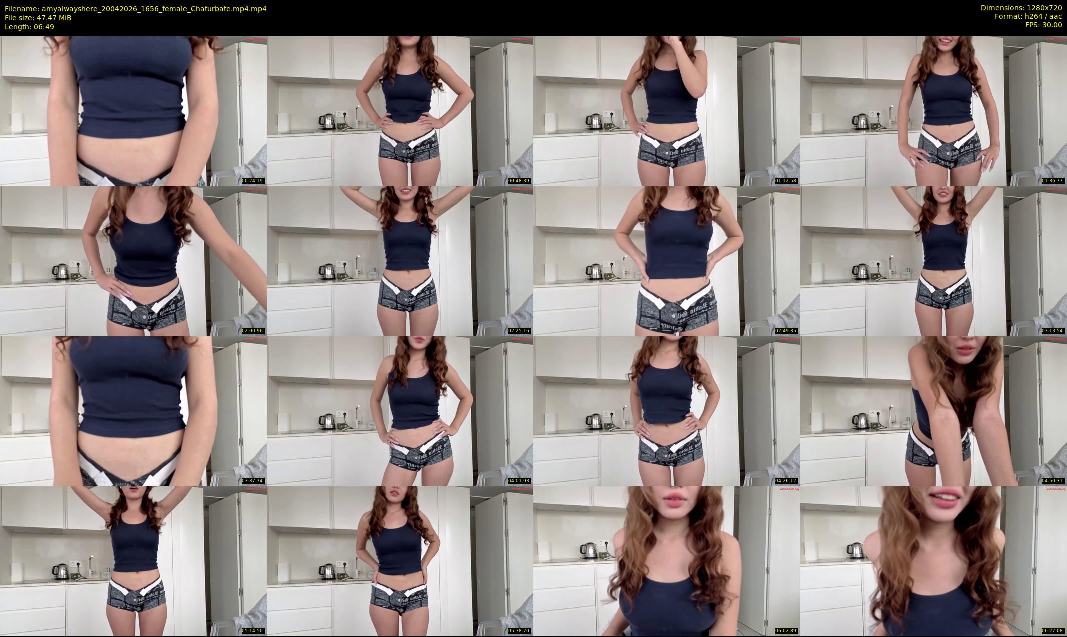 amyalwayshere — 7 minute Chaturbate female cam show recording, 720p, Apr 20, 2026