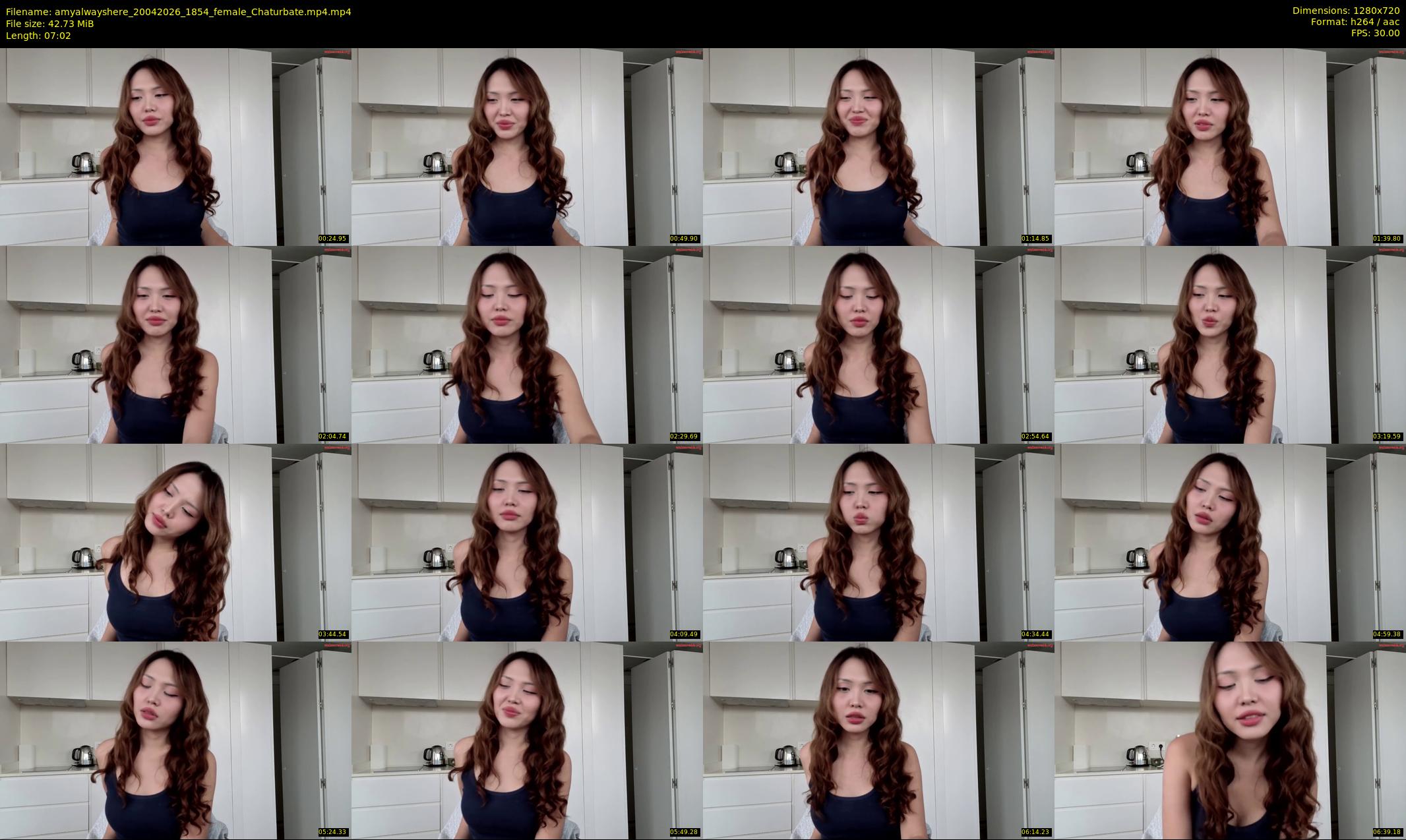 amyalwayshere — 8 minute Chaturbate female cam show recording, 720p, Apr 20, 2026
