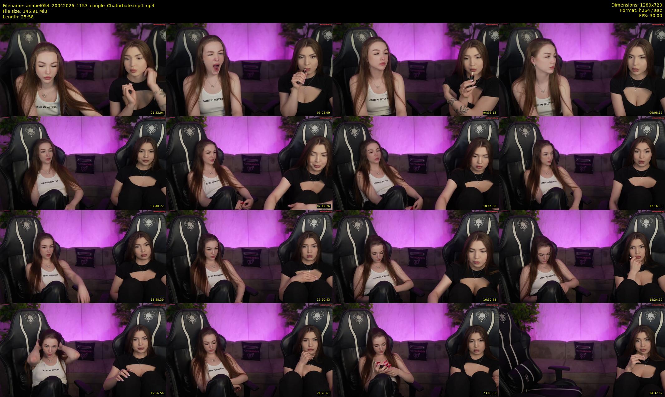 anabel054 — 26 minute Chaturbate female cam show recording, 720p, Apr 20, 2026