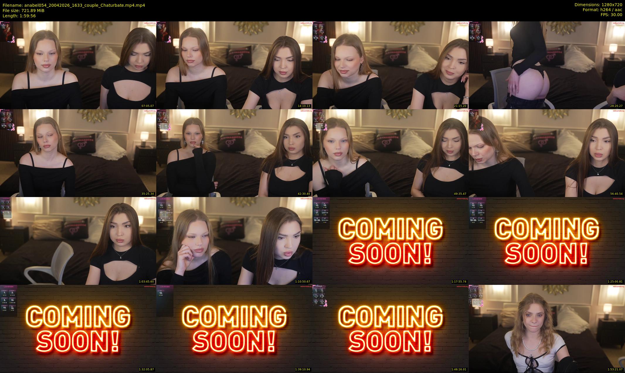 anabel054 — 120 minute Chaturbate female cam show recording, 720p, Apr 20, 2026