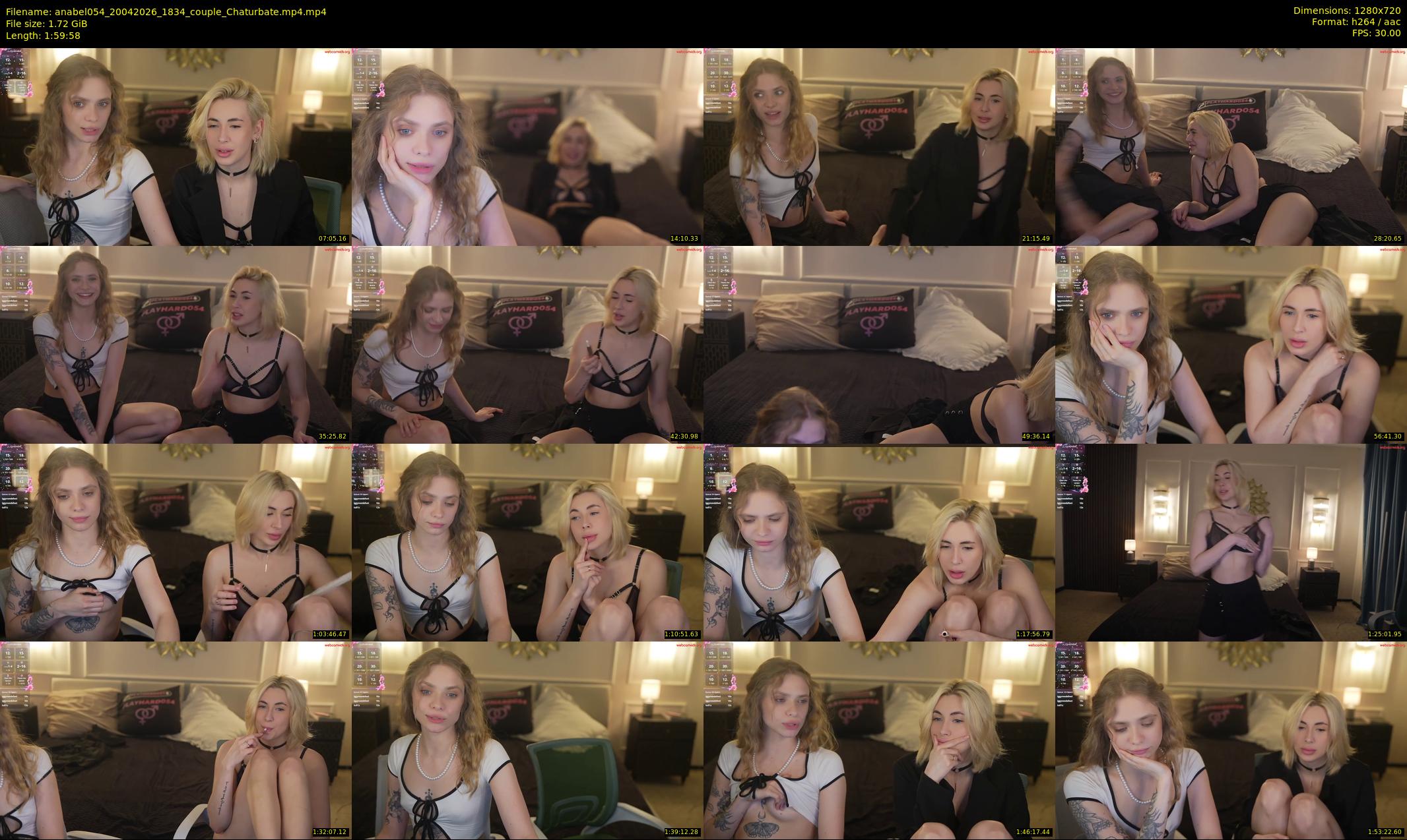 anabel054 — 120 minute Chaturbate female cam show recording, 720p, Apr 20, 2026