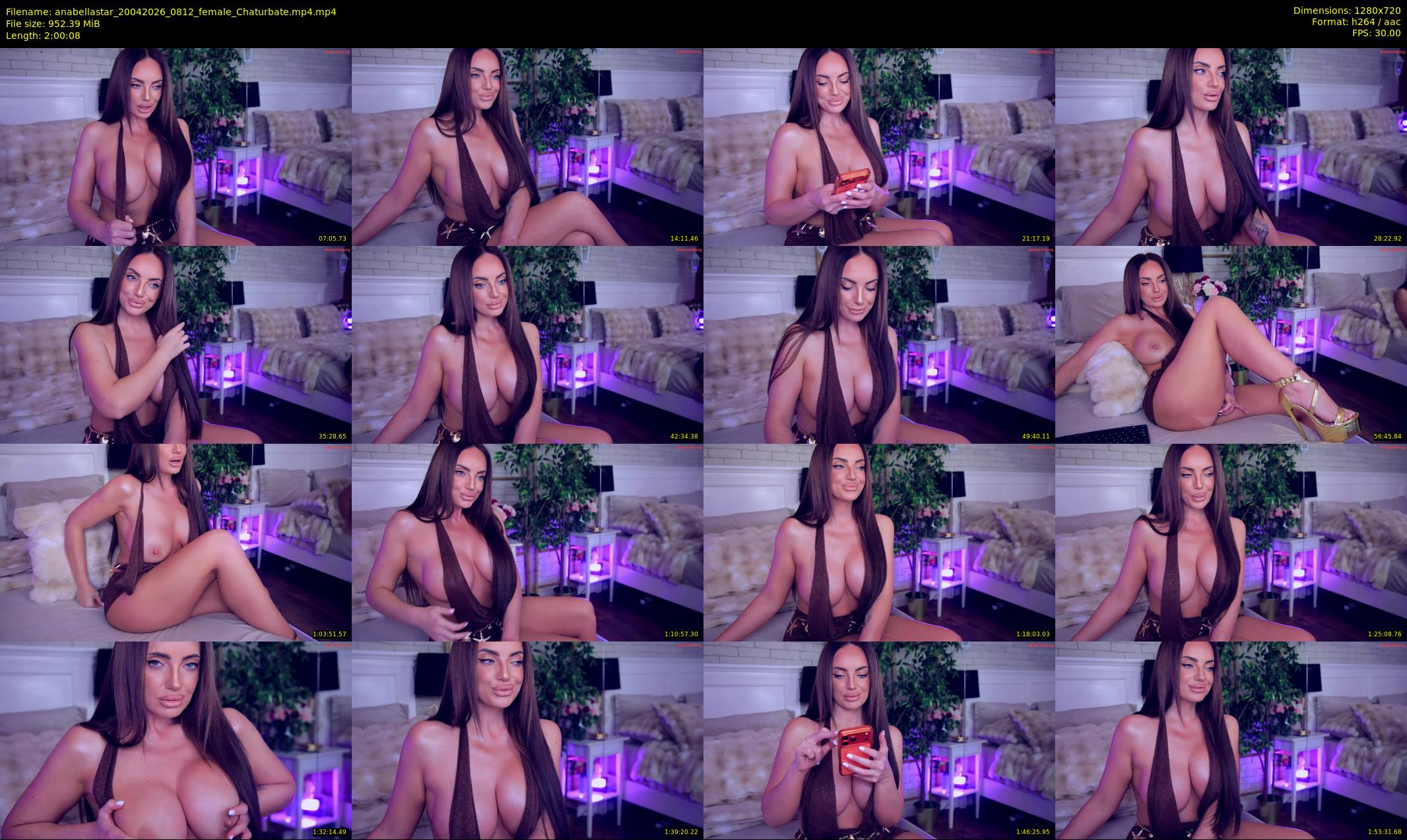 anabellastar — 121 minute Chaturbate female cam show recording, 720p, Apr 20, 2026
