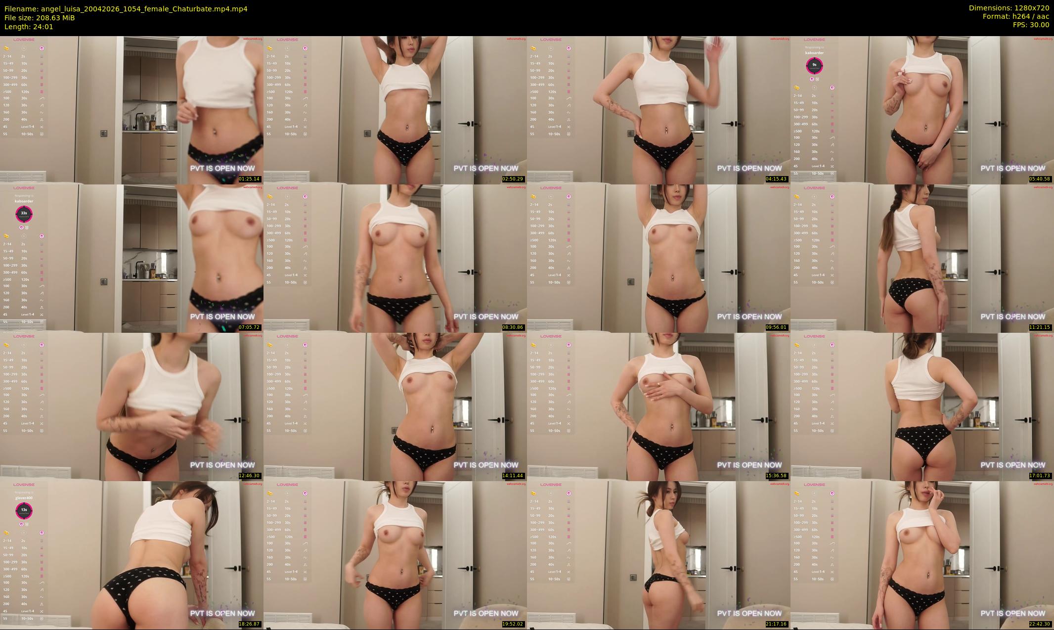 angel_luisa — 25 minute Chaturbate female cam show recording, 720p, Apr 20, 2026