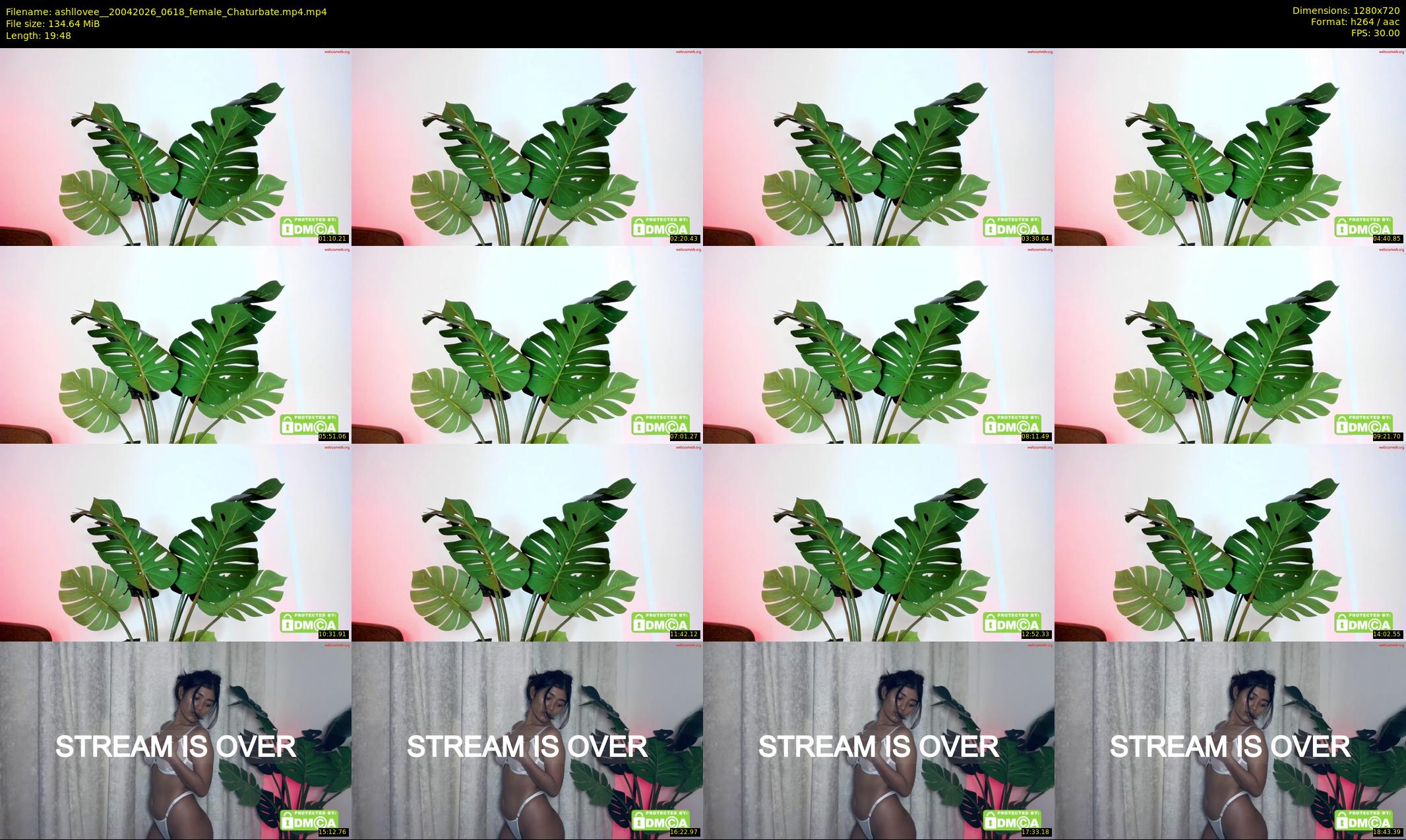 ashllovee_ — 20 minute Chaturbate female cam show recording, 720p, Apr 20, 2026