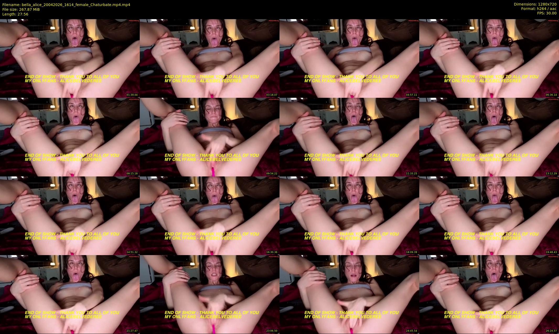 bella_alice — 28 minute Chaturbate female cam show recording, 720p, Apr 20, 2026