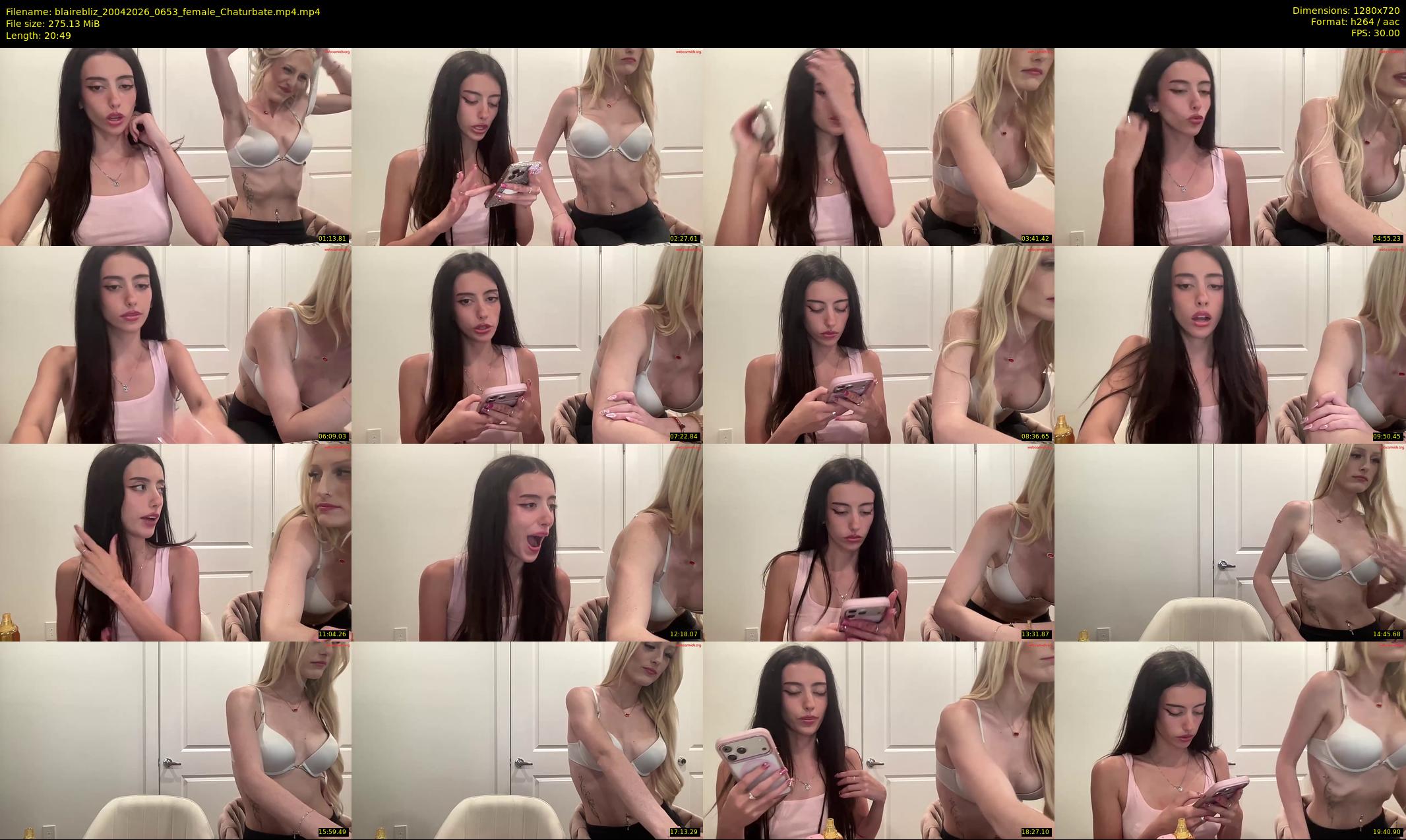 blairebliz — 21 minute Chaturbate female cam show recording, 720p, Apr 20, 2026