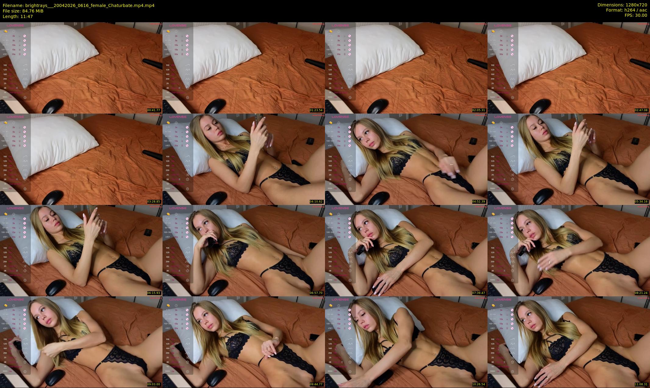 brightrays__ — 12 minute Chaturbate female cam show recording, 720p, Apr 20, 2026