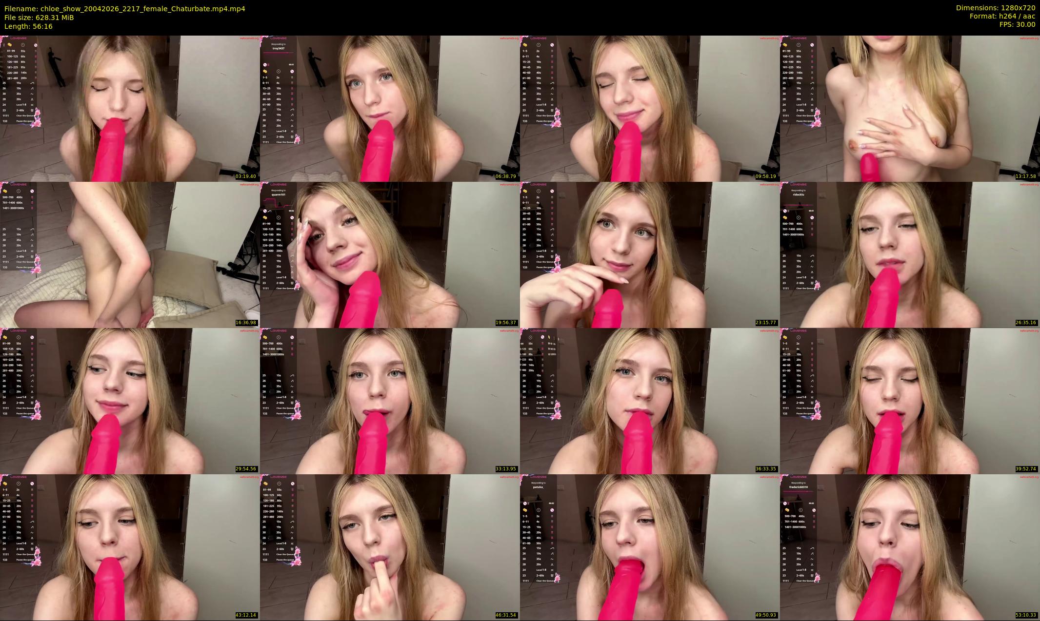 chloe_show — 57 minute Chaturbate female cam show recording, 720p, Apr 20, 2026