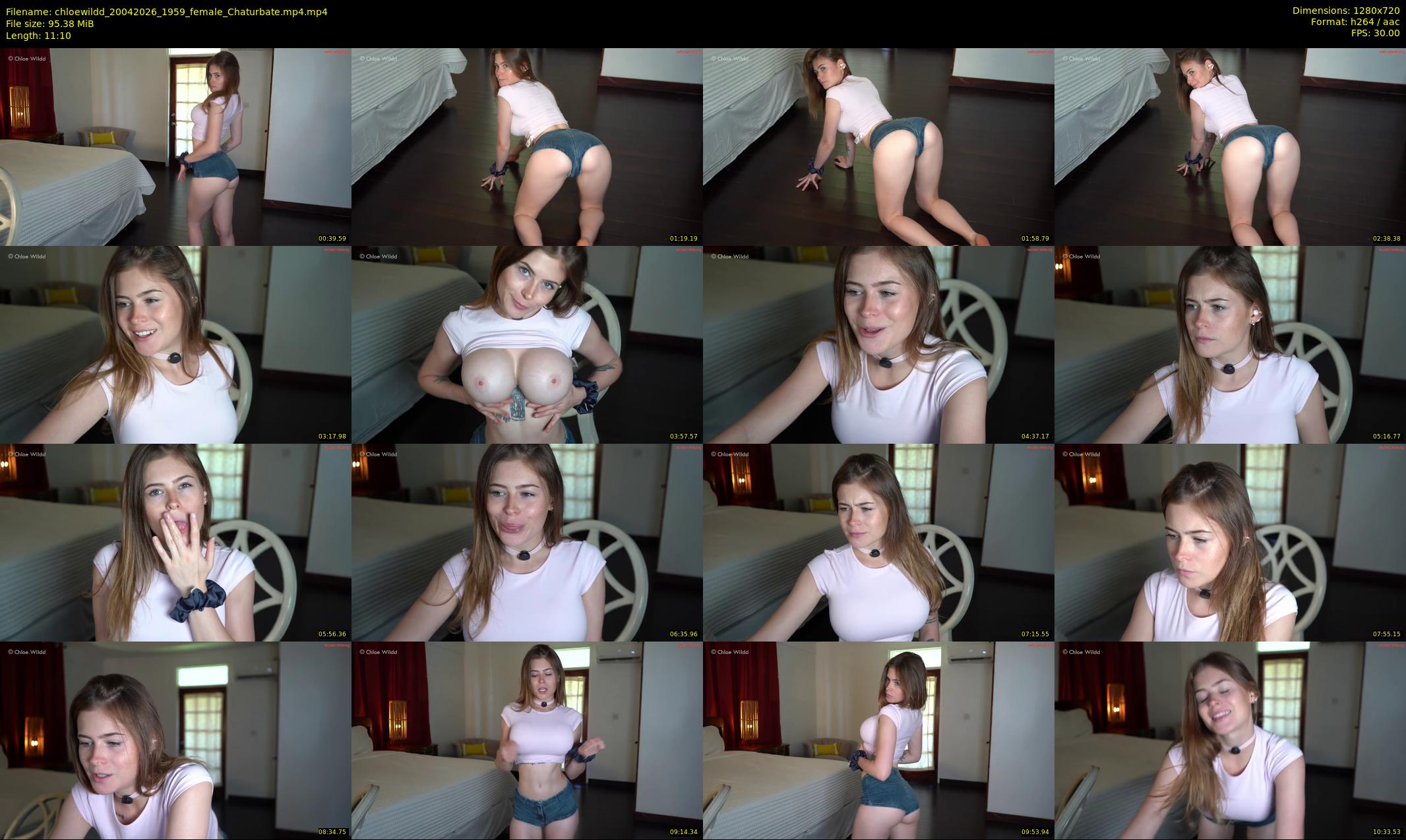chloewildd — 12 minute Chaturbate female cam show recording, 720p, Apr 20, 2026