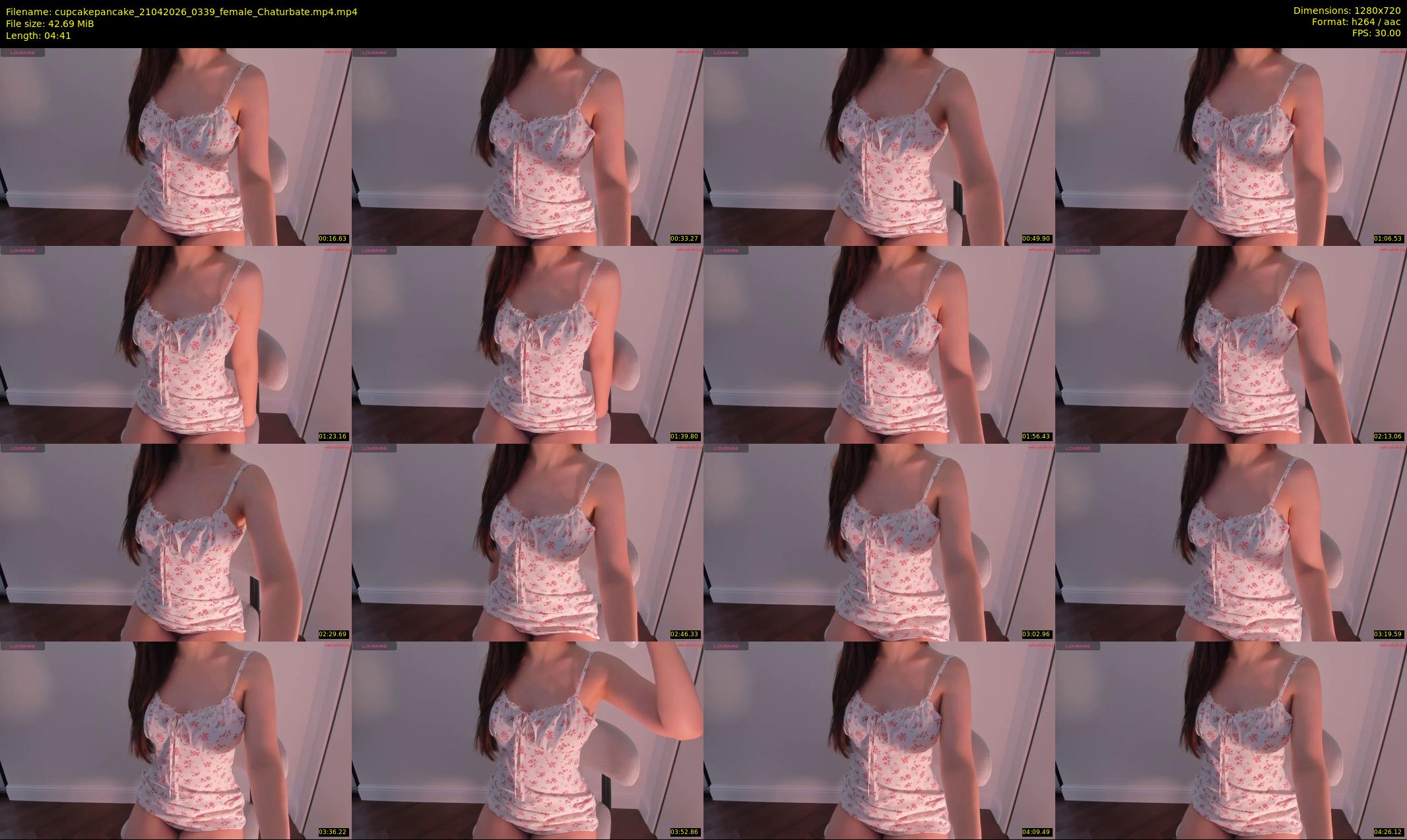 cupcakepancake — 5 minute Chaturbate female cam show recording, 720p, Apr 21, 2026