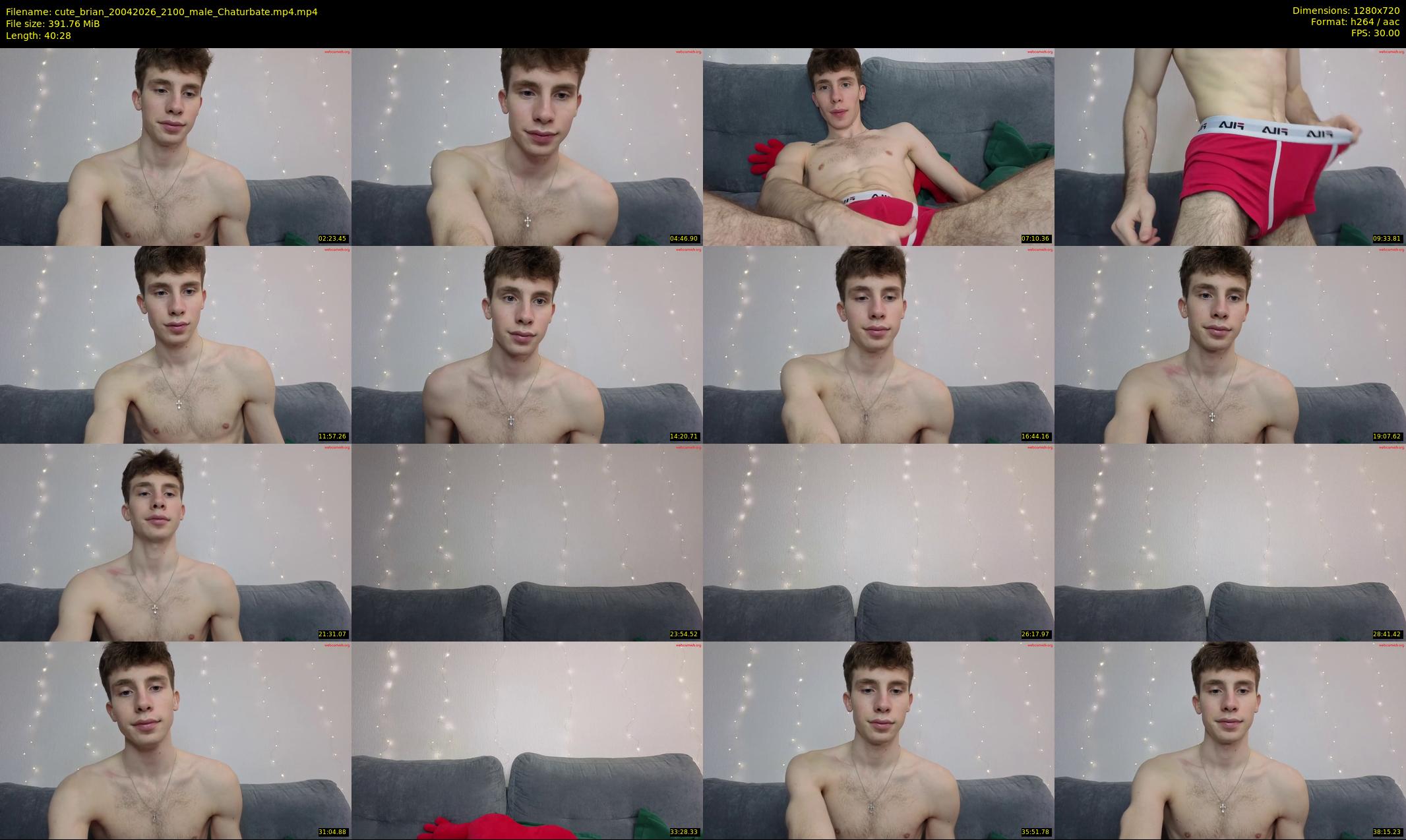 cute_brian — 41 minute Chaturbate male cam show recording, 720p, Apr 20, 2026
