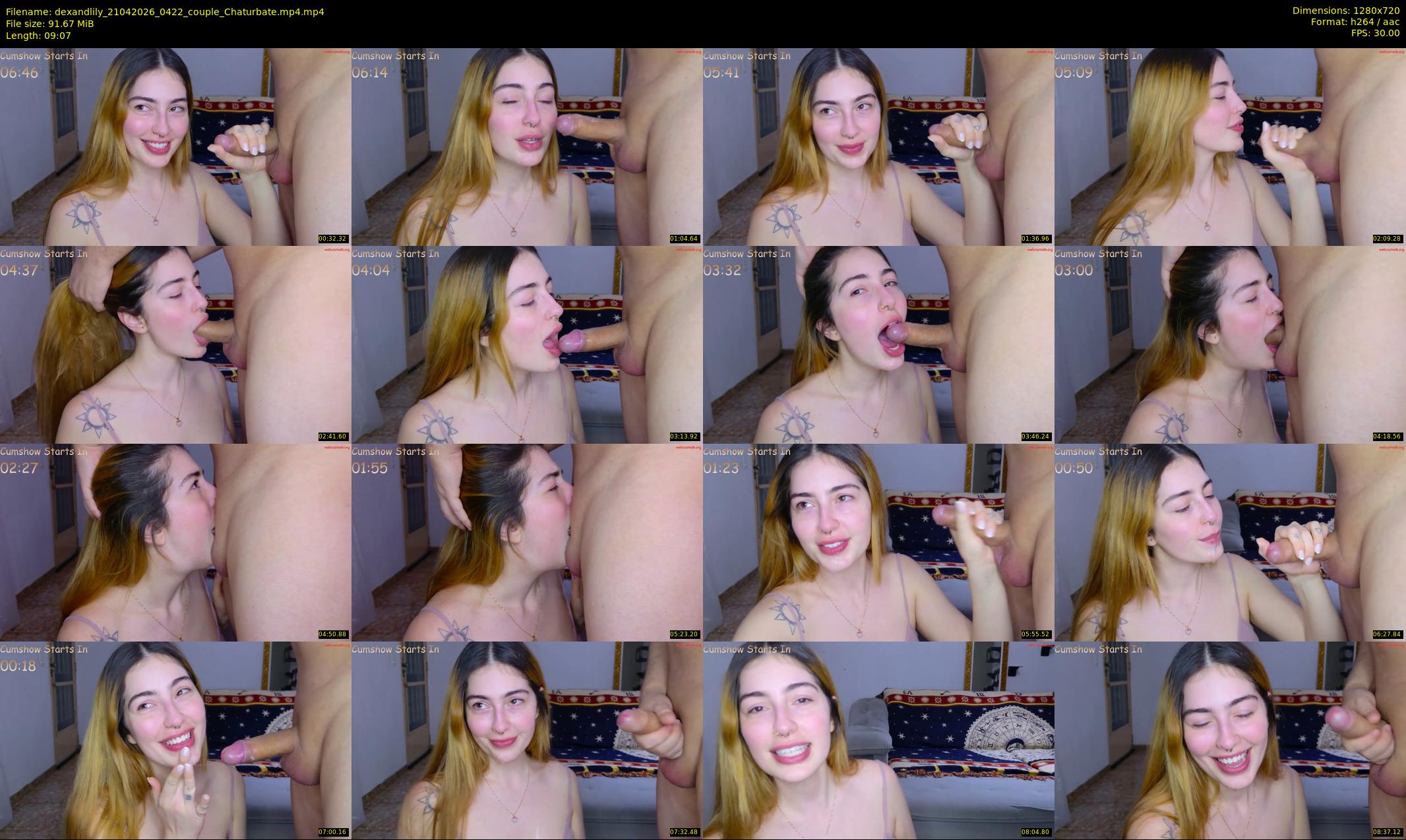 dexandlily — 10 minute Chaturbate couple cam show recording, 720p, Apr 21, 2026