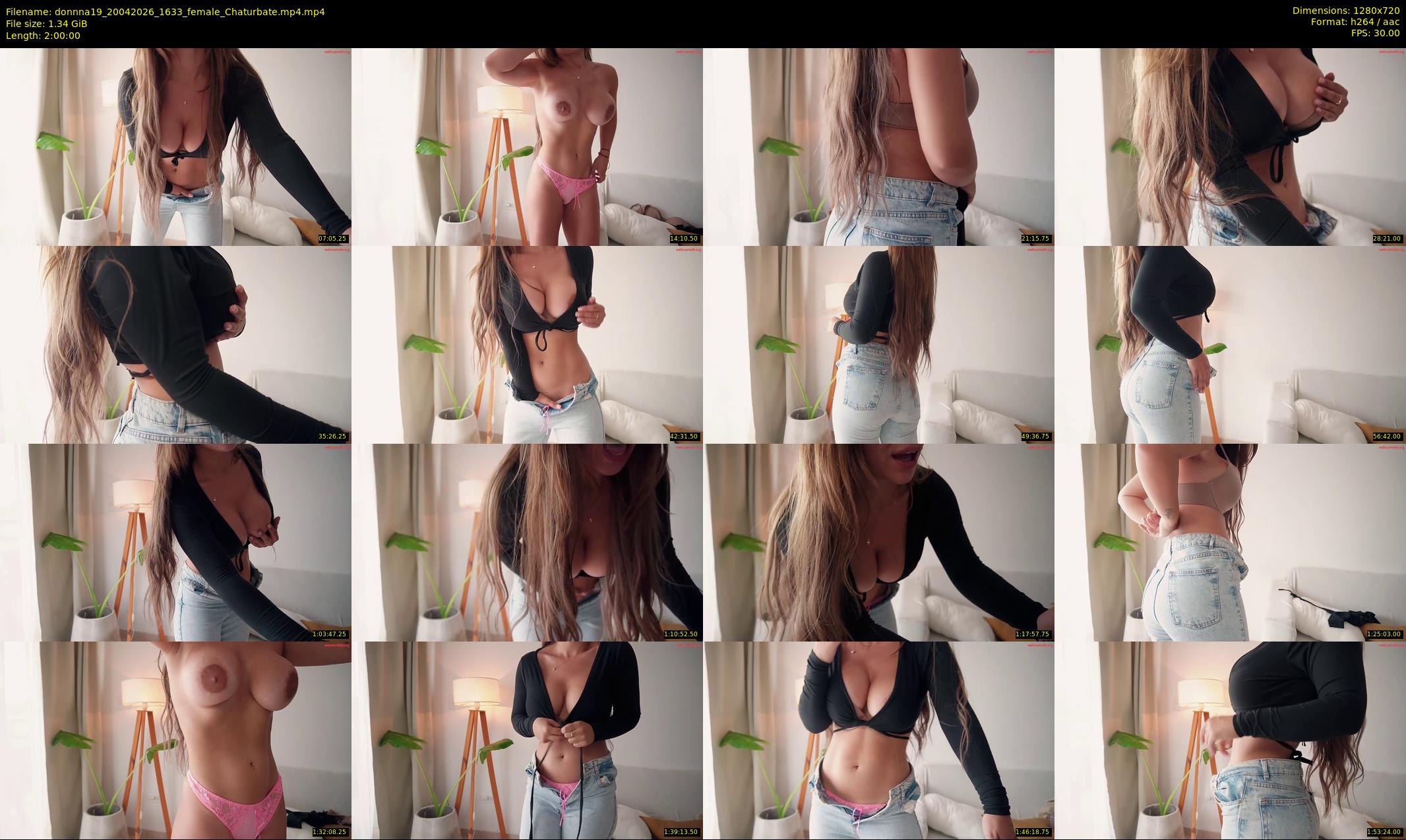 donnna19 — 120 minute Chaturbate female cam show recording, 720p, Apr 20, 2026