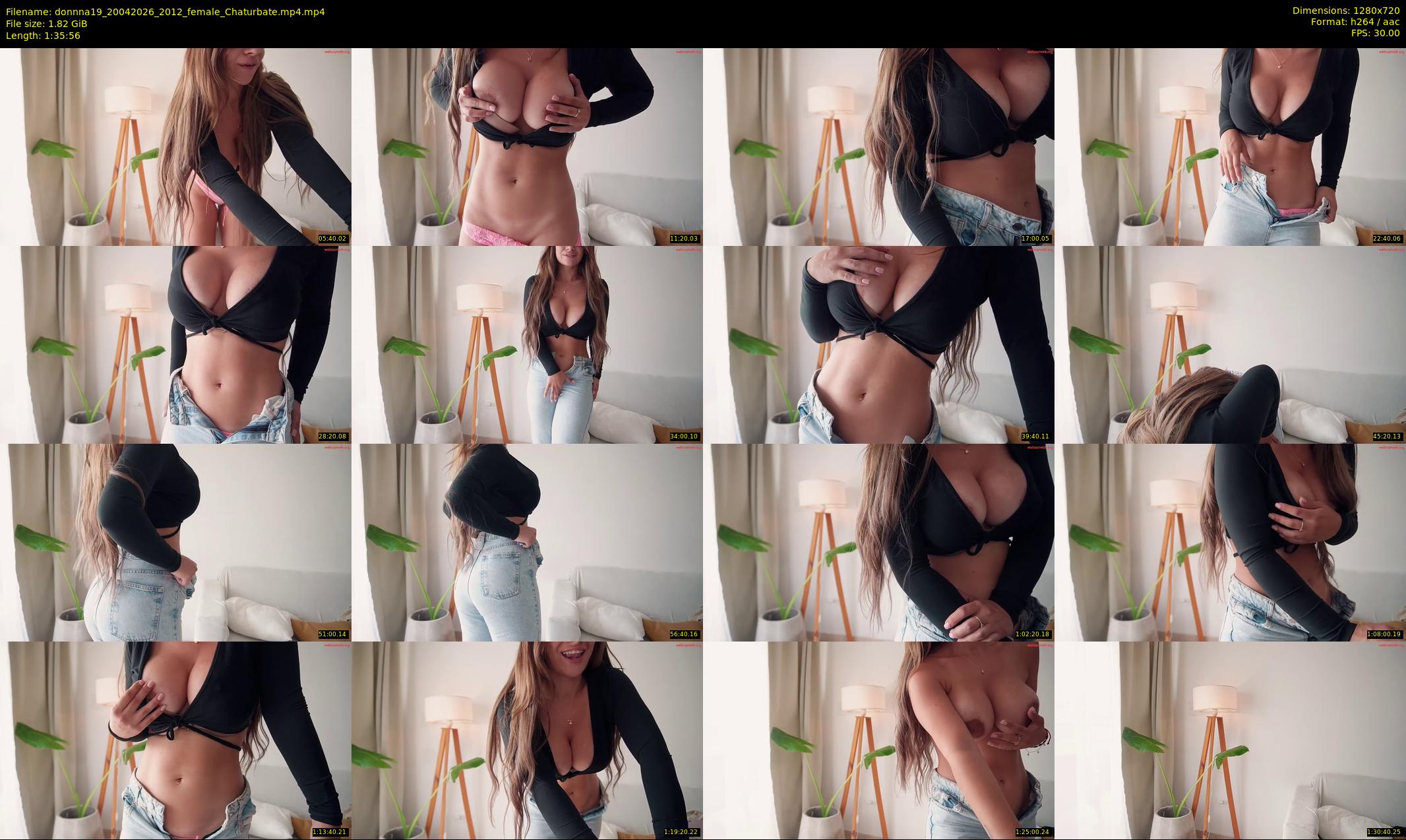 donnna19 — 96 minute Chaturbate female cam show recording, 720p, Apr 20, 2026