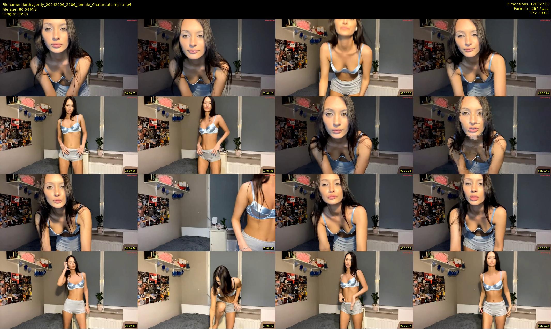 dorthygordy — 9 minute Chaturbate female cam show recording, 720p, Apr 20, 2026