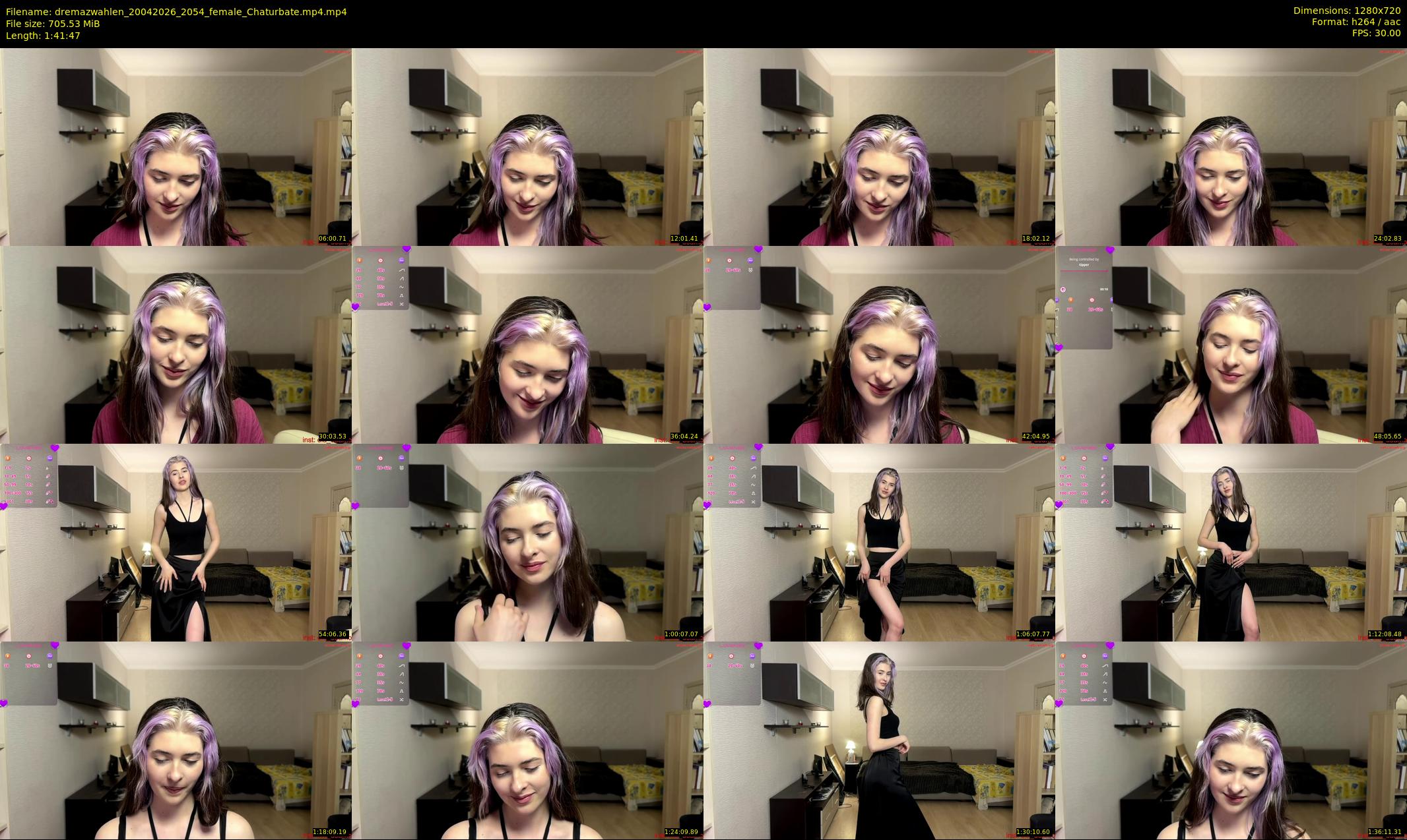 dremazwahlen — 102 minute Chaturbate female cam show recording, 720p, Apr 20, 2026