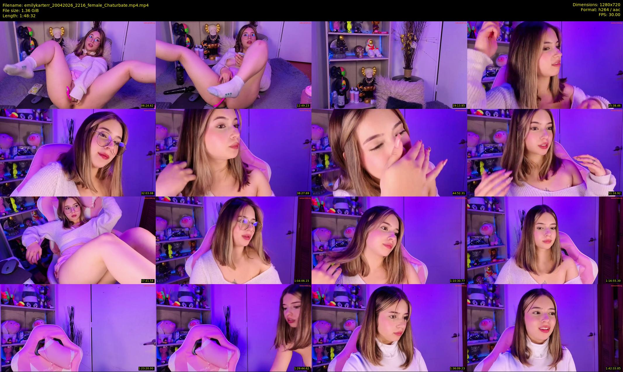 emilykarterr — 109 minute Chaturbate female cam show recording, 720p, Apr 20, 2026