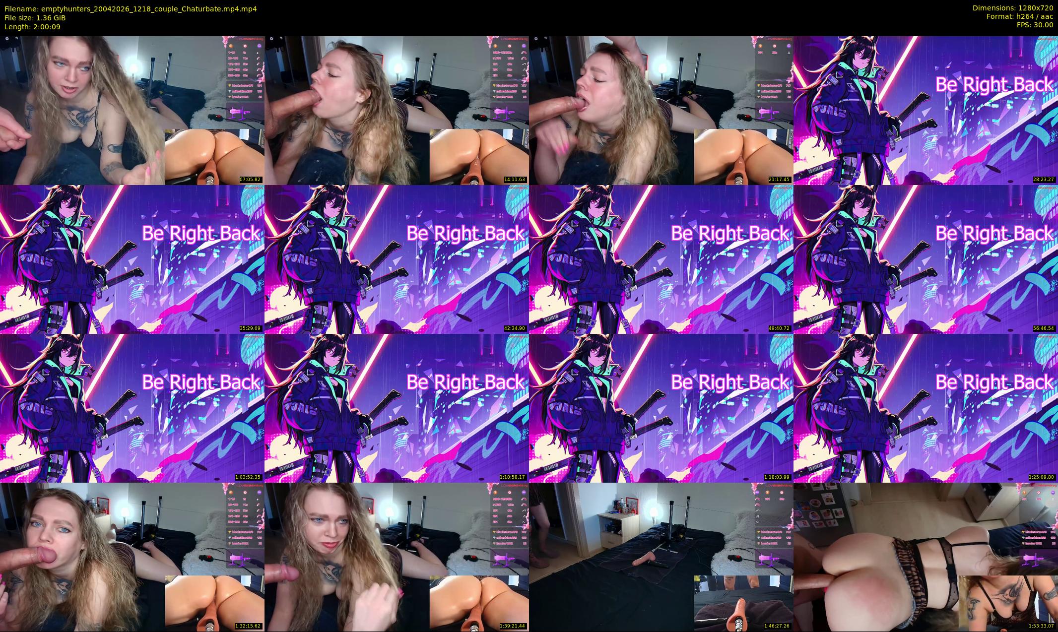 emptyhunters — 121 minute Chaturbate couple cam show recording, 720p, Apr 20, 2026
