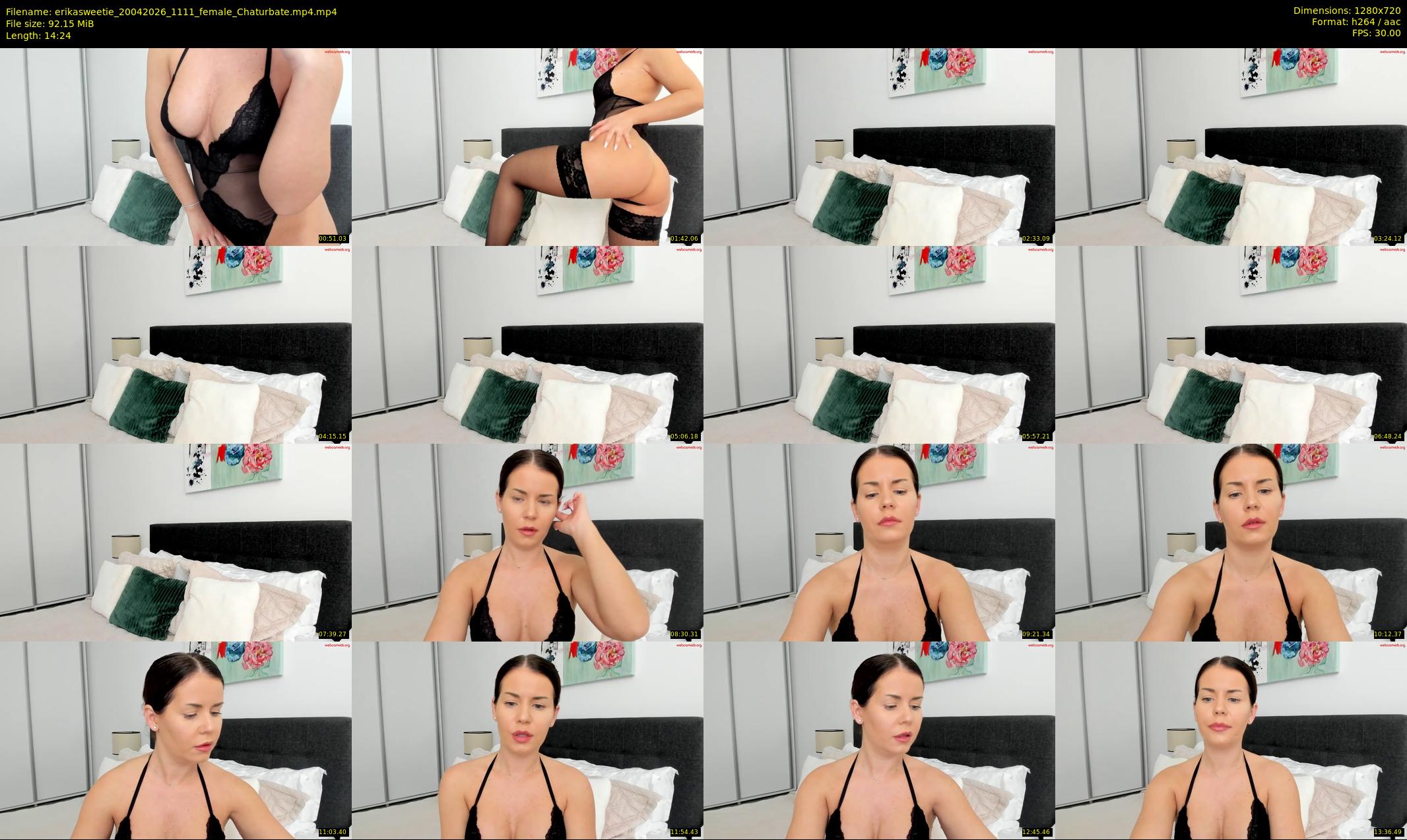 erikasweetie — 15 minute Chaturbate female cam show recording, 720p, Apr 20, 2026