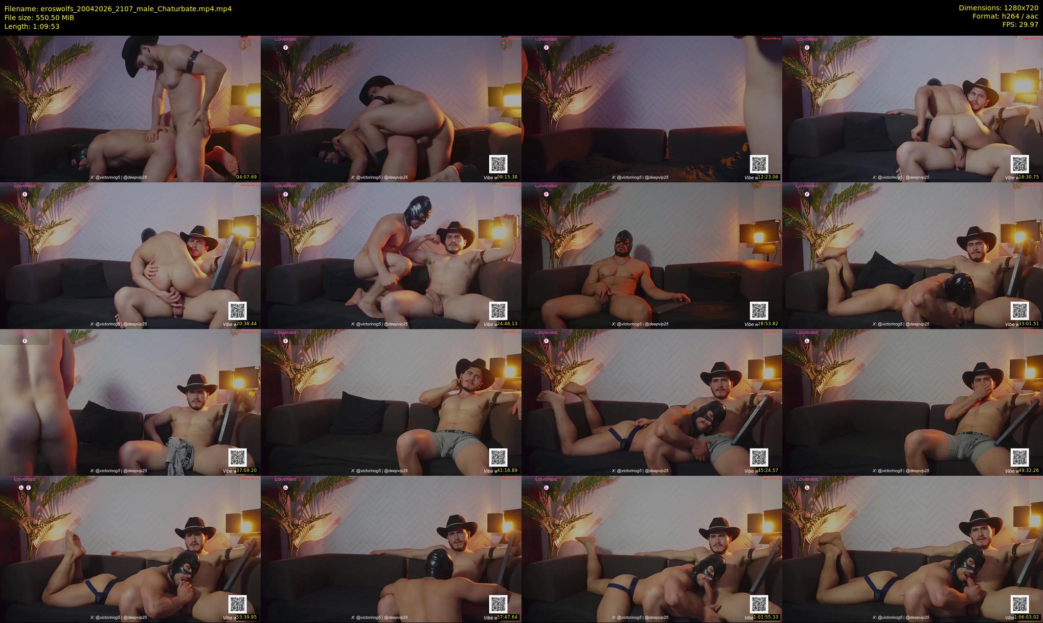 eroswolfs — 70 minute Chaturbate male cam show recording, 720p, Apr 20, 2026