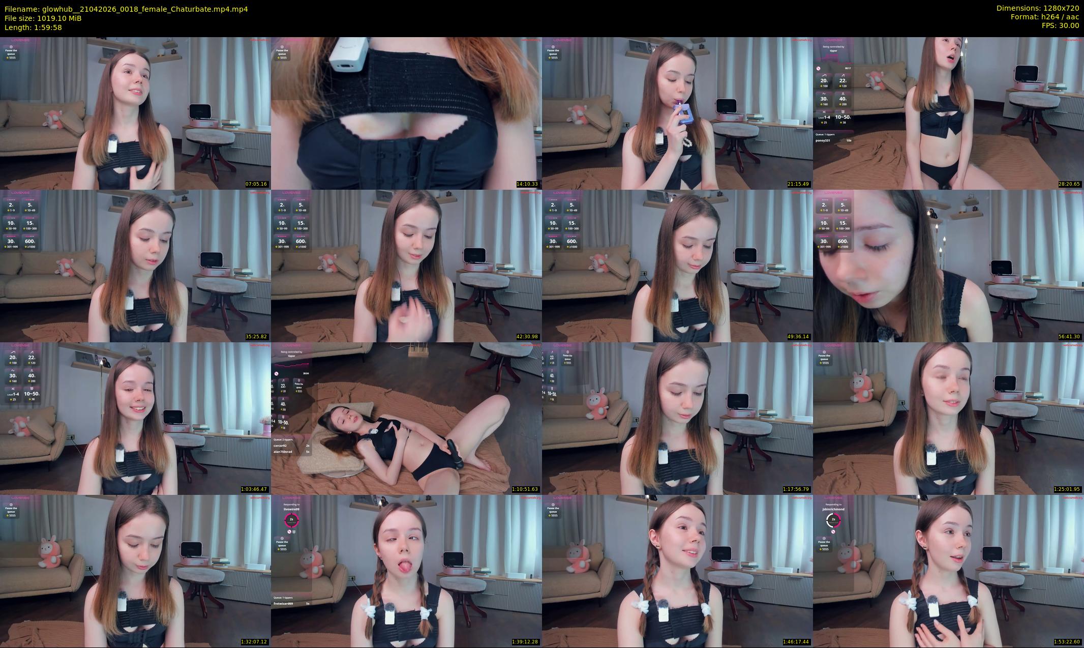 glowhub_ — 120 minute Chaturbate female cam show recording, 720p, Apr 21, 2026