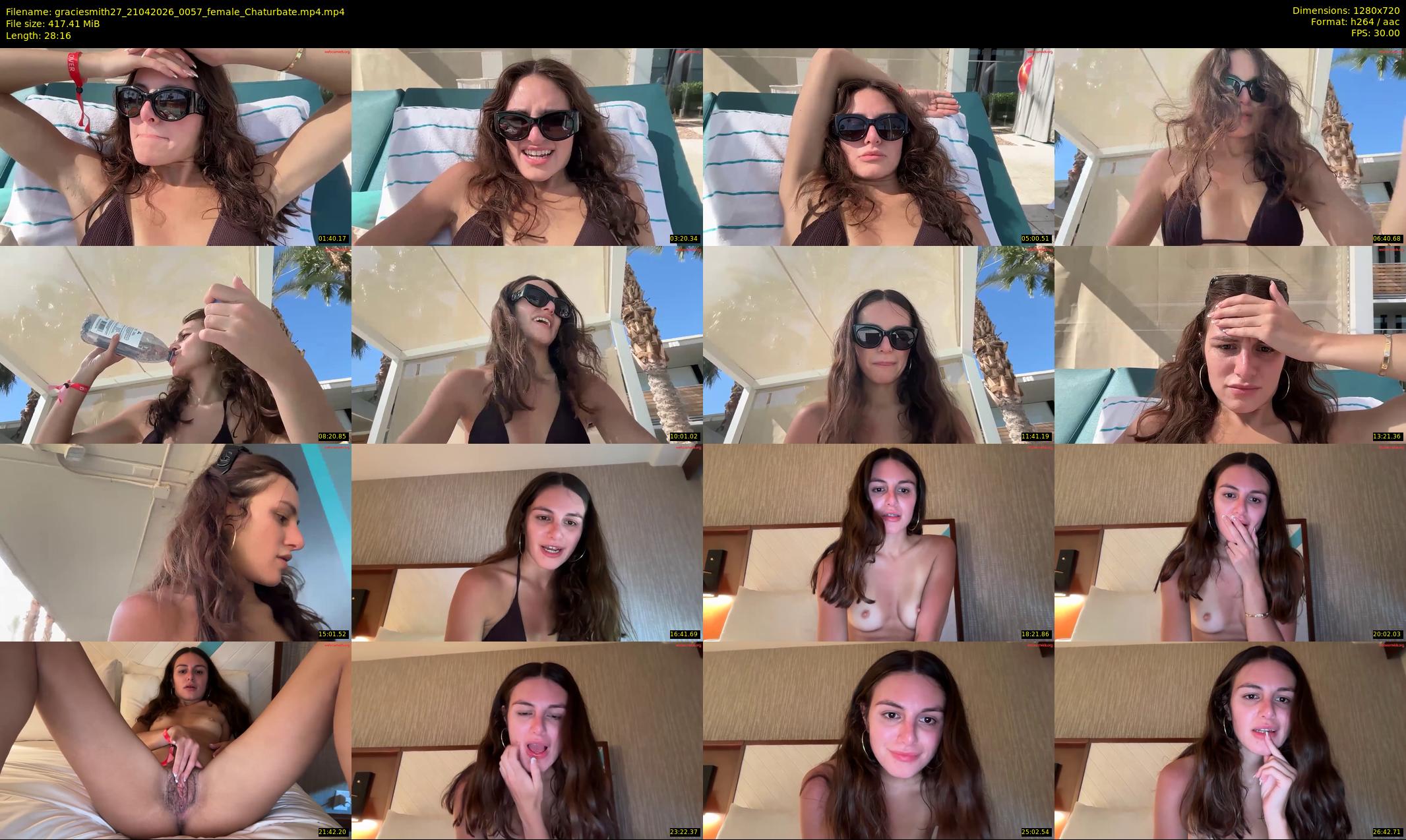 graciesmith27 — 29 minute Chaturbate female cam show recording, 720p, Apr 21, 2026