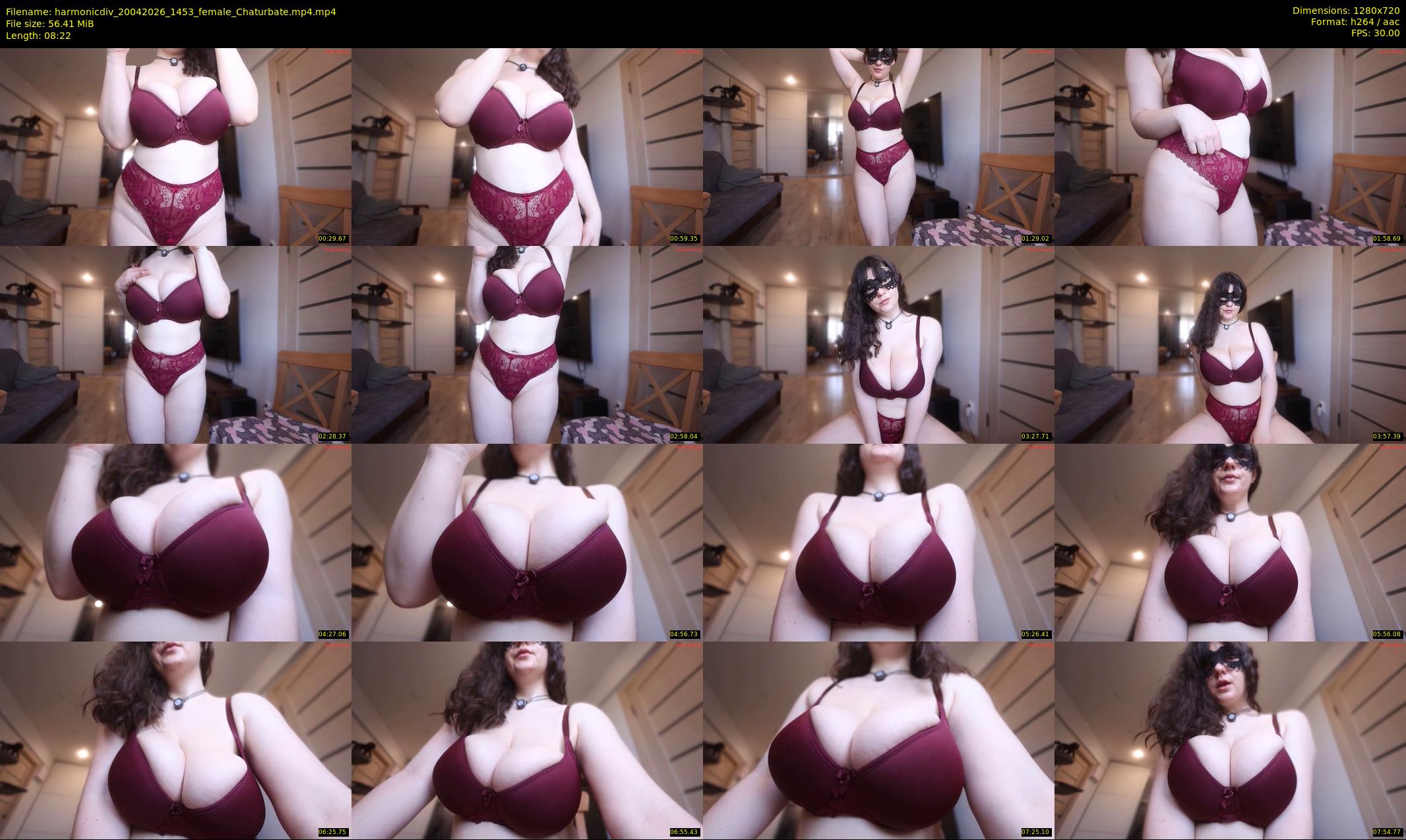 harmonicdiv — 9 minute Chaturbate female cam show recording, 720p, Apr 20, 2026
