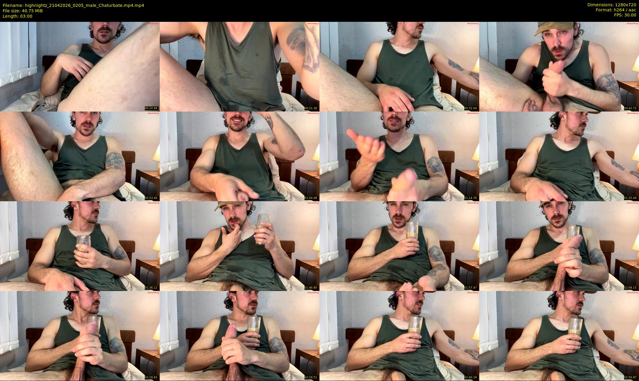 highnightz — 3 minute Chaturbate male cam show recording, 720p, Apr 21, 2026
