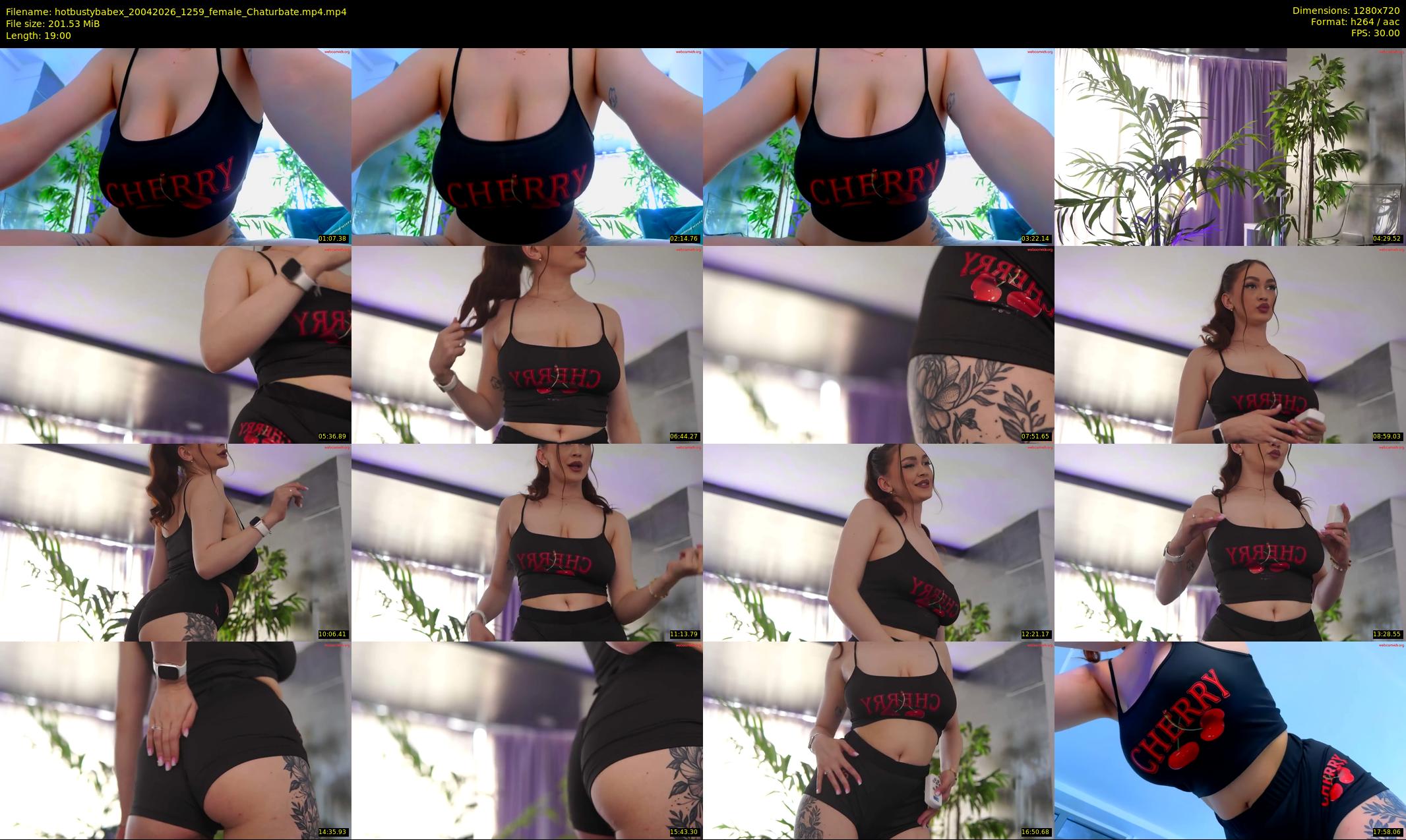 hotbustybabex — 19 minute Chaturbate female cam show recording, 720p, Apr 20, 2026
