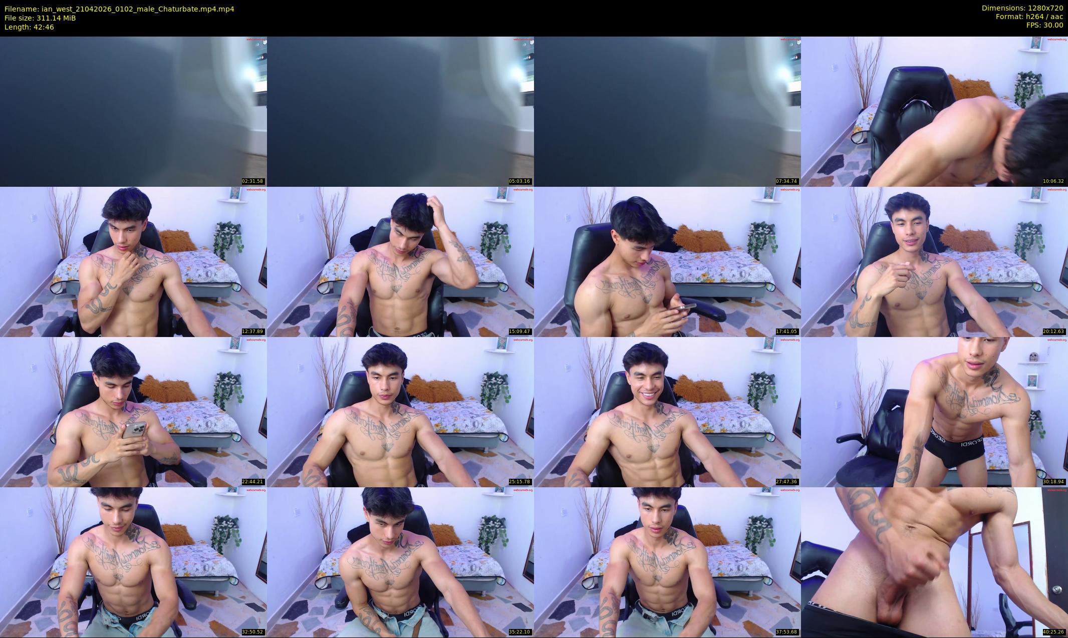 ian_west — 43 minute Chaturbate male cam show recording, 720p, Apr 21, 2026