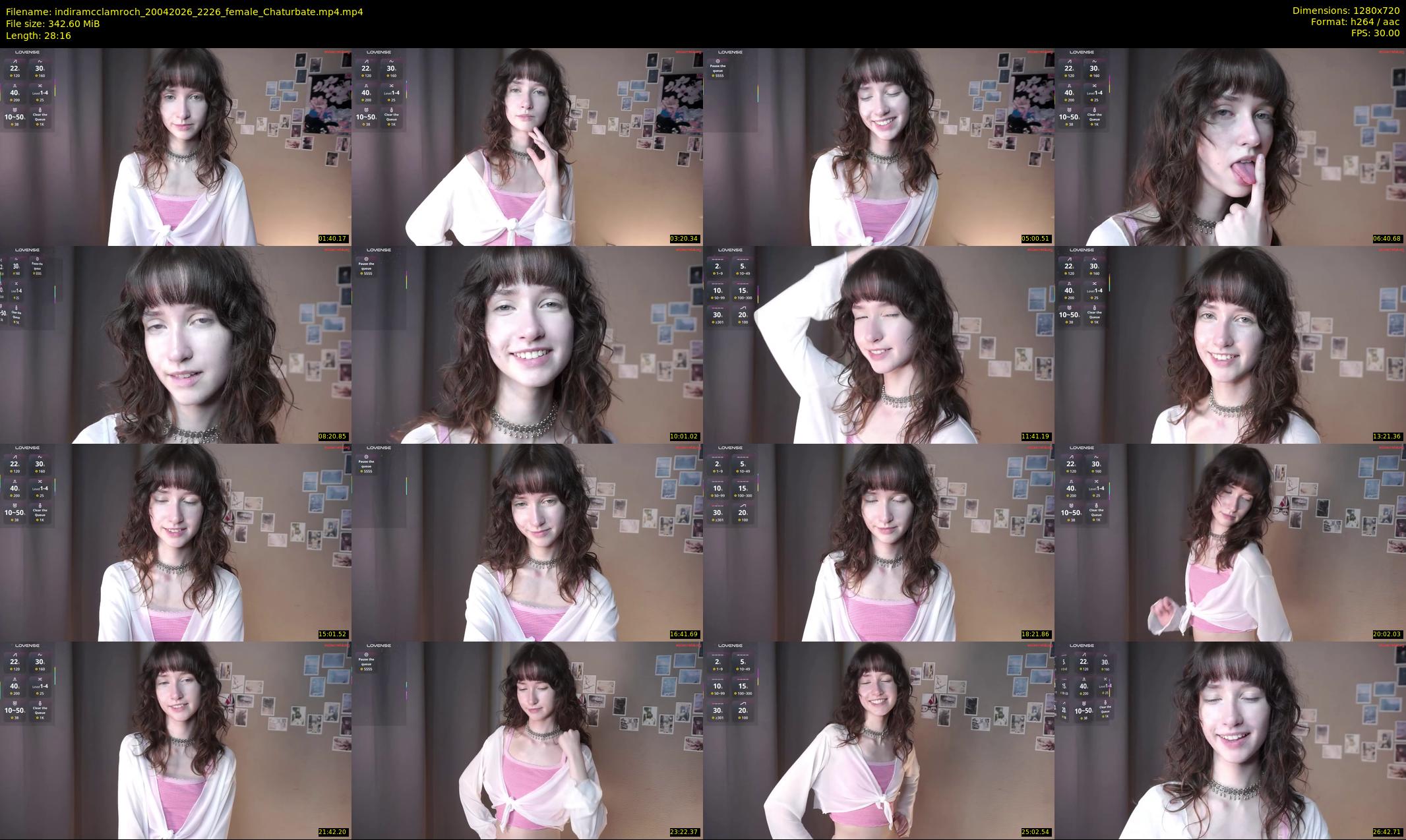 indiramcclamroch — 29 minute Chaturbate female cam show recording, 720p, Apr 20, 2026
