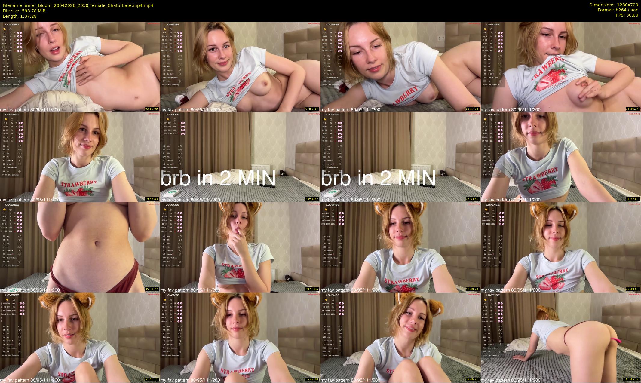 inner_bloom — 68 minute Chaturbate female cam show recording, 720p, Apr 20, 2026