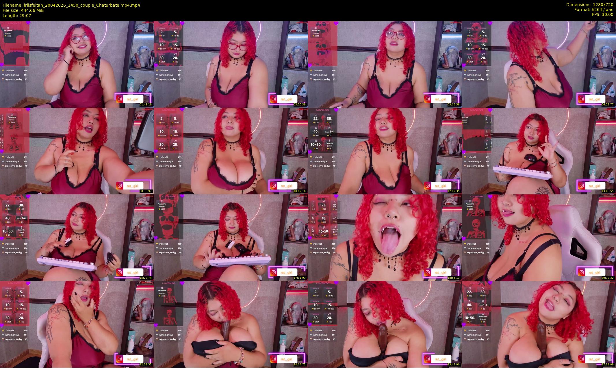 iriisfeitan — 30 minute Chaturbate female cam show recording, 720p, Apr 20, 2026