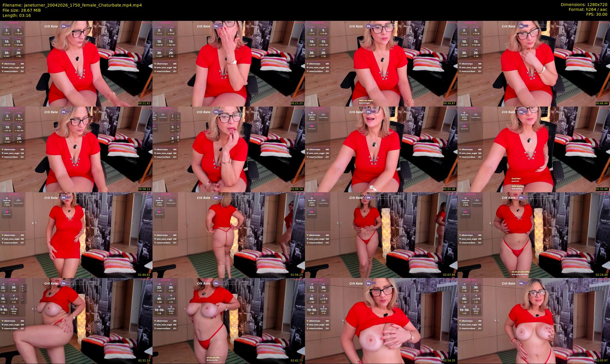 janeturner — 4 minute Chaturbate female cam show recording, 720p, Apr 20, 2026