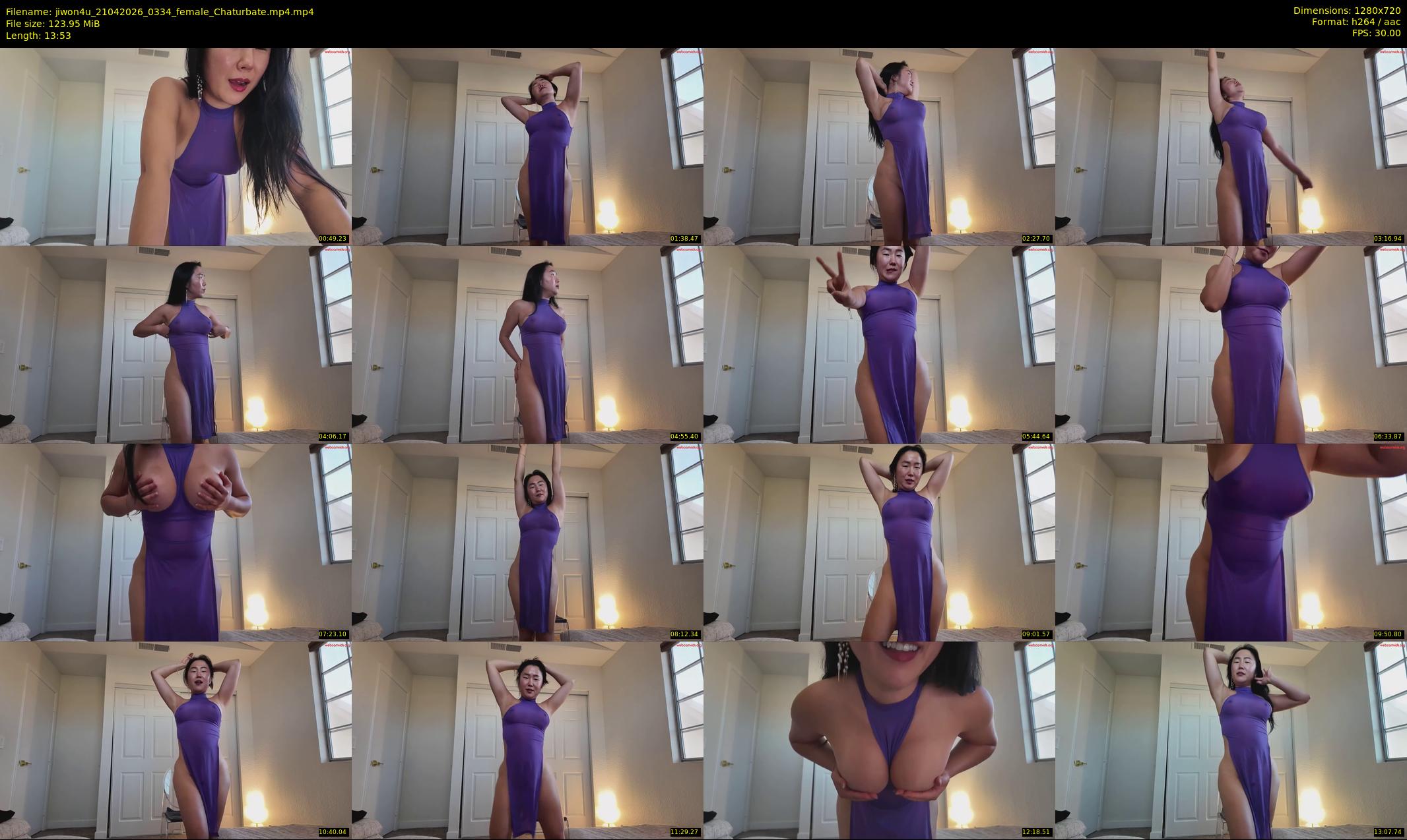 jiwon4u — 14 minute Chaturbate female cam show recording, 720p, Apr 21, 2026