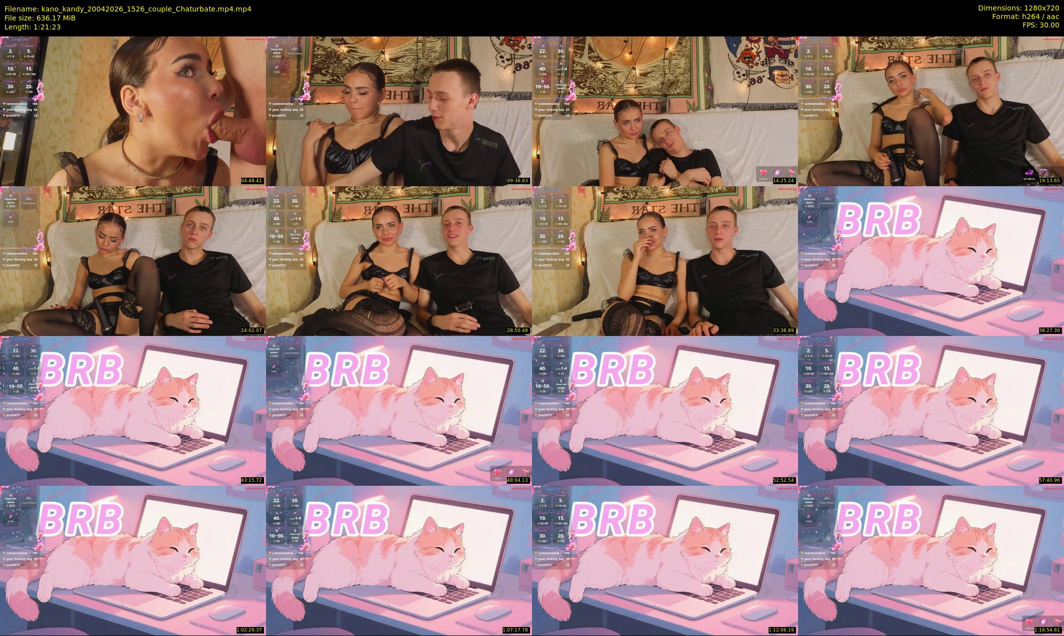 kano_kandy — 82 minute Chaturbate couple cam show recording, 720p, Apr 20, 2026
