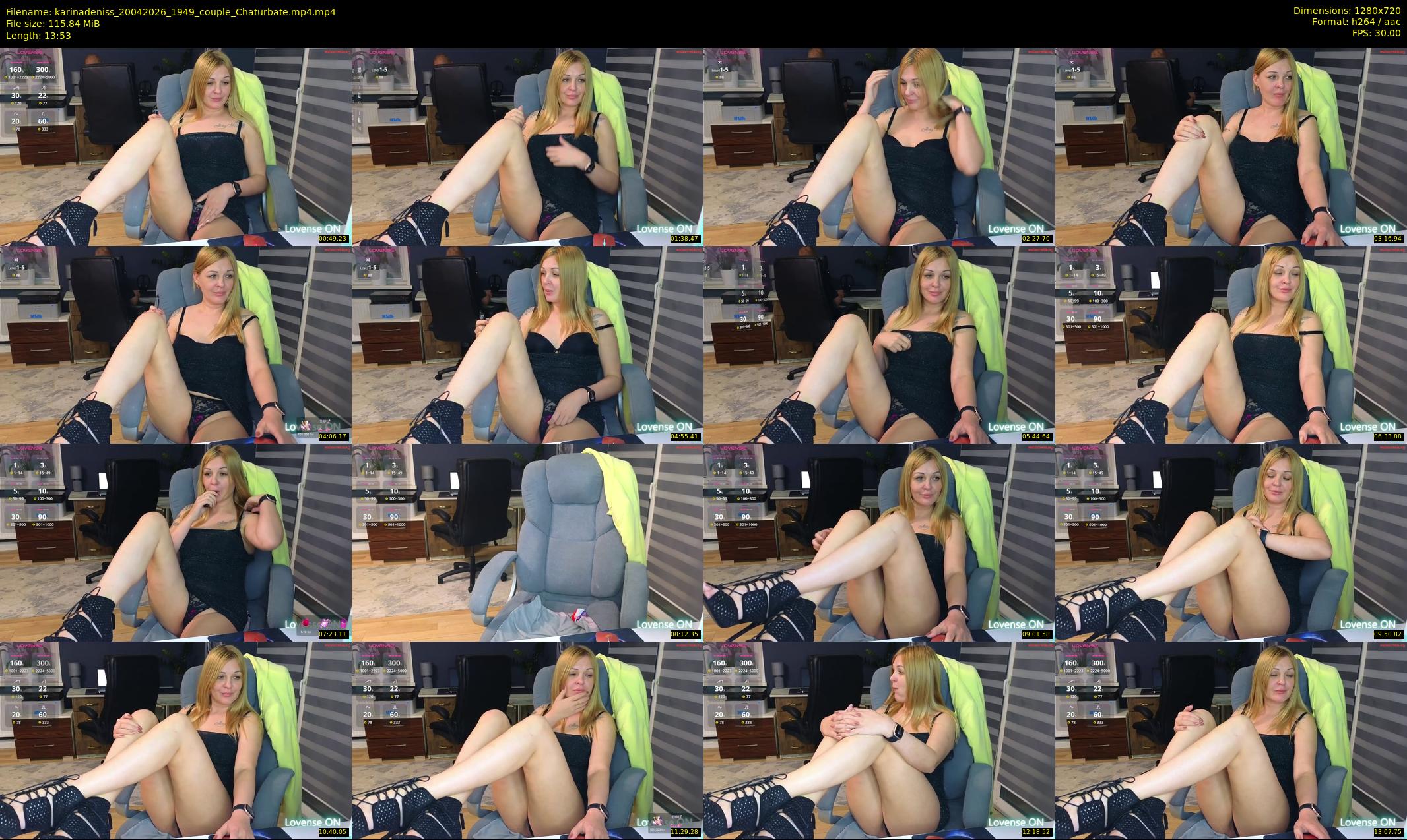 karinadeniss — 14 minute Chaturbate couple cam show recording, 720p, Apr 20, 2026