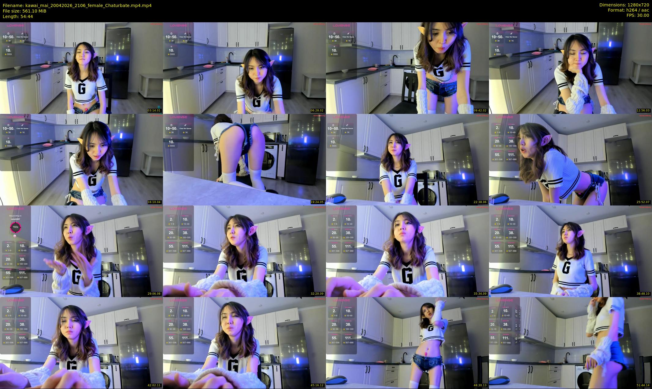 kawai_mai — 55 minute Chaturbate female cam show recording, 720p, Apr 20, 2026