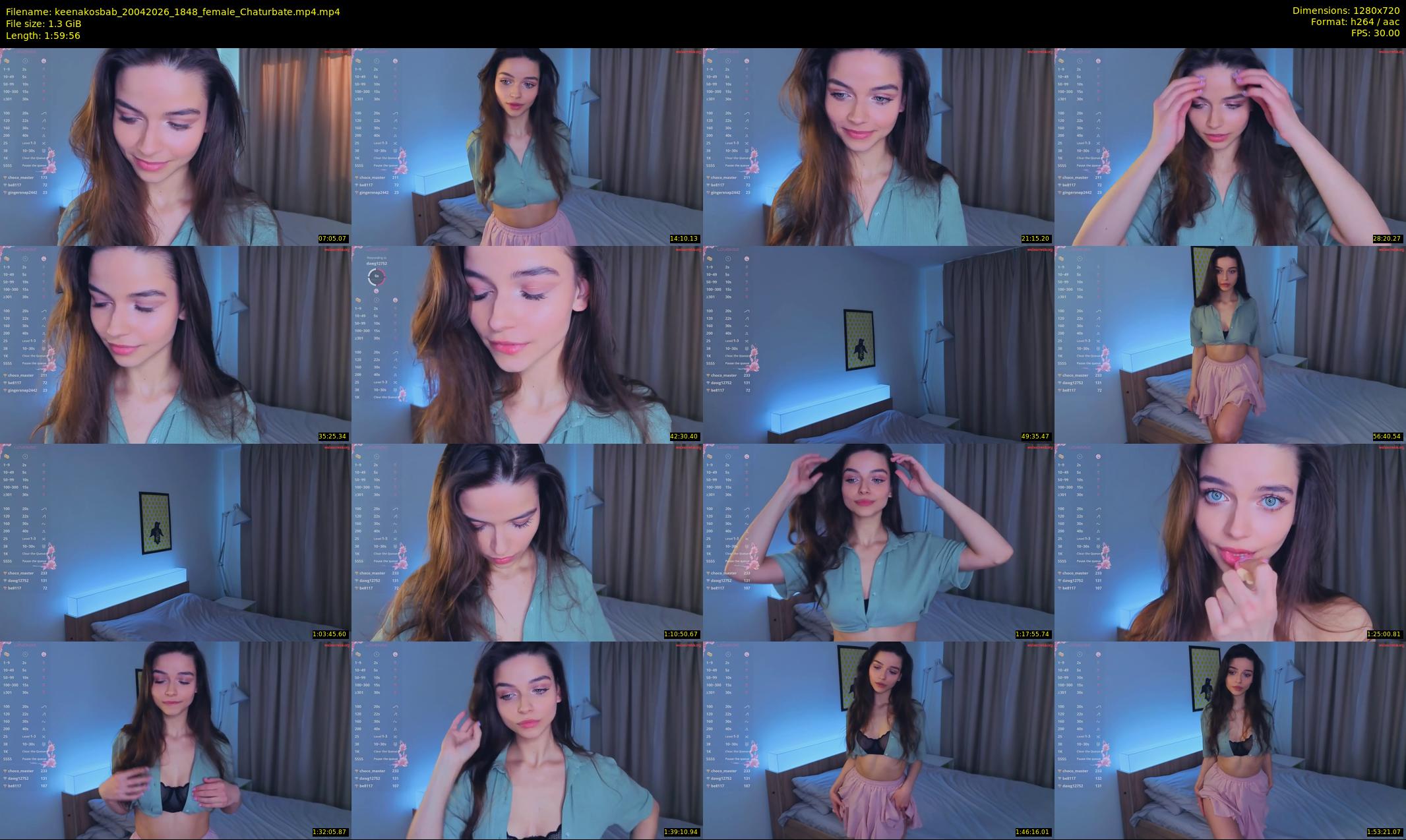 keenakosbab — 120 minute Chaturbate female cam show recording, 720p, Apr 20, 2026