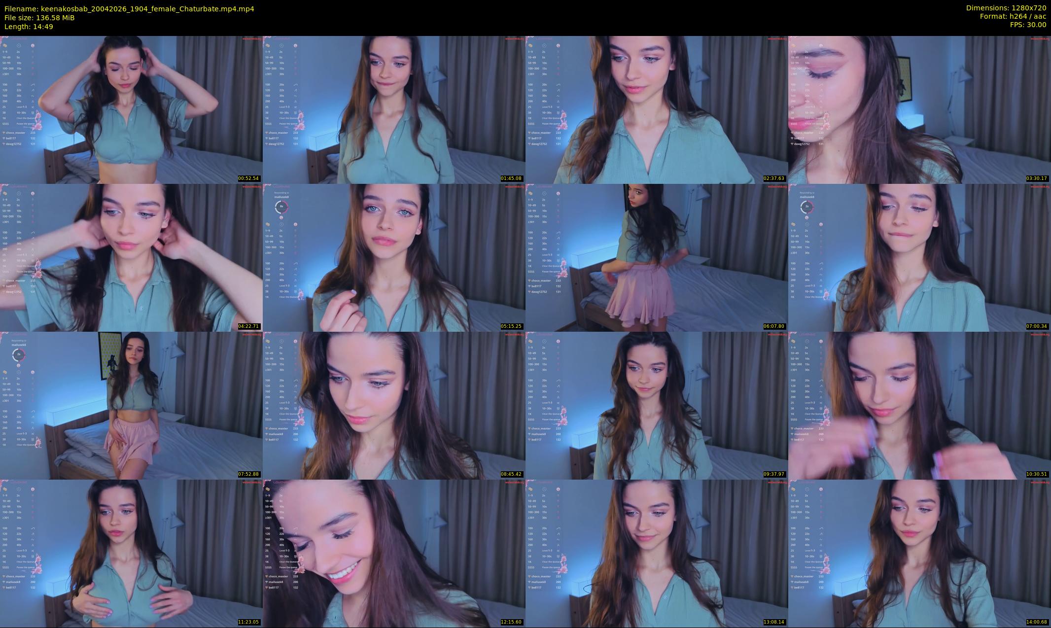 keenakosbab — 15 minute Chaturbate female cam show recording, 720p, Apr 20, 2026