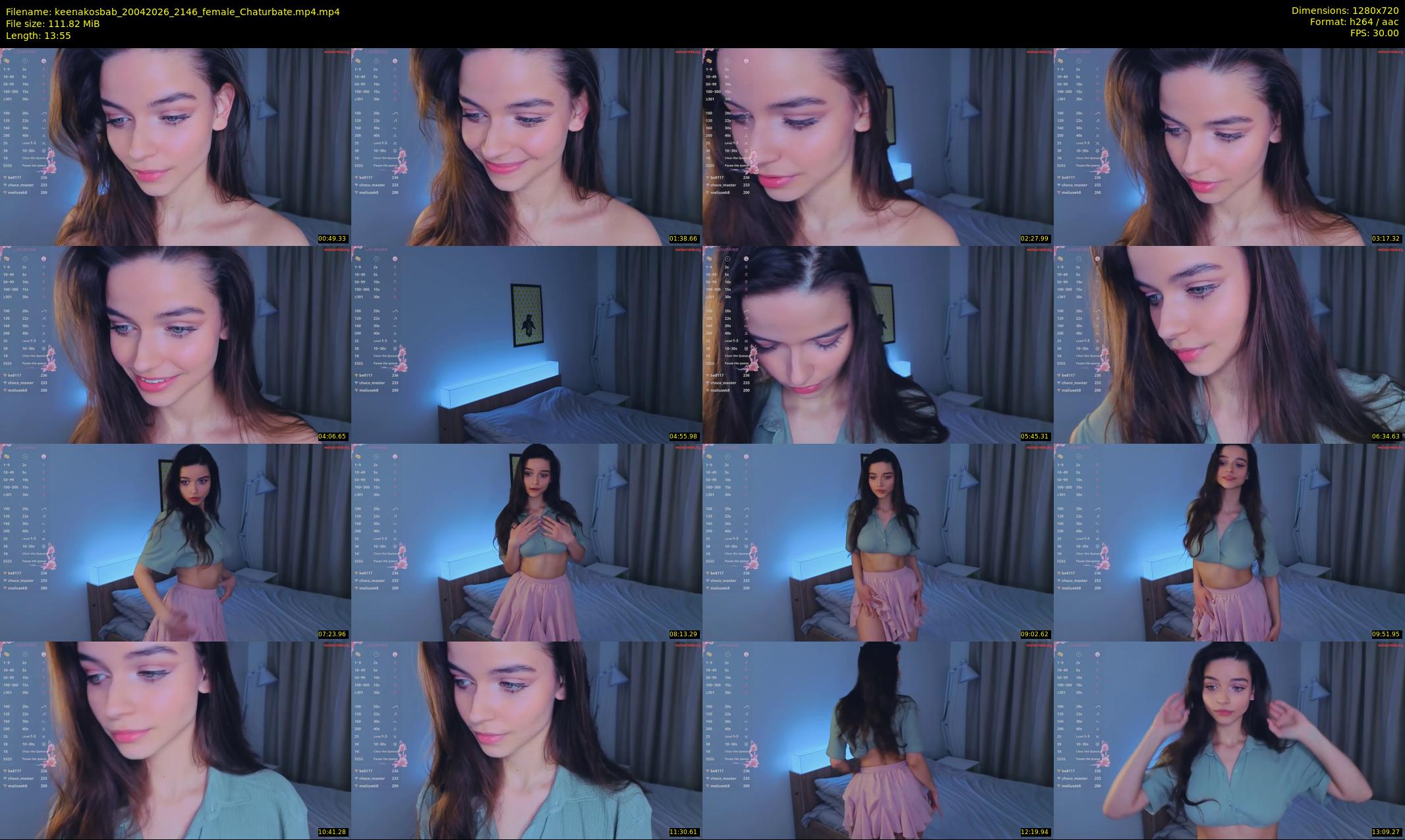 keenakosbab — 14 minute Chaturbate female cam show recording, 720p, Apr 20, 2026