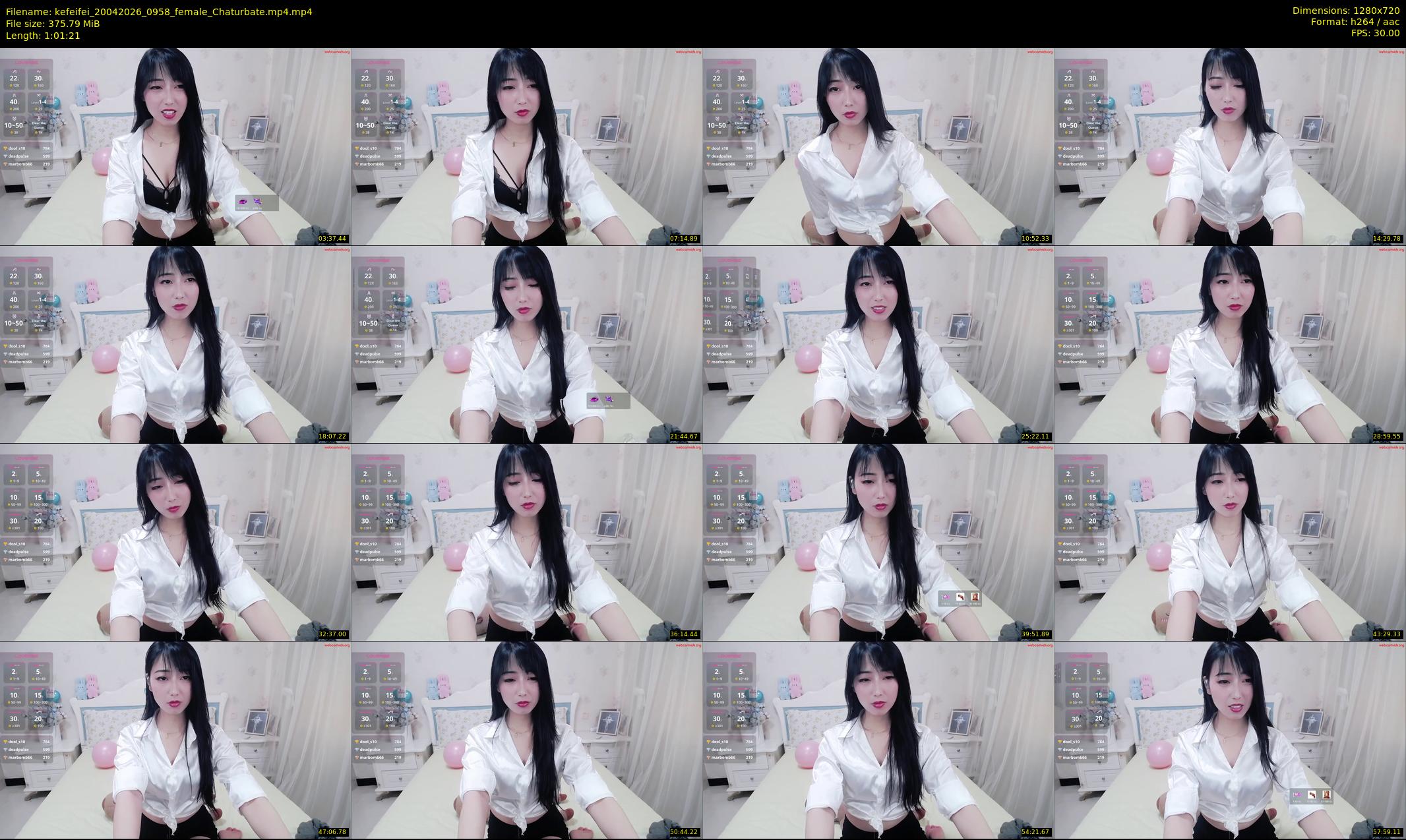 kefeifei — 62 minute Chaturbate female cam show recording, 720p, Apr 20, 2026