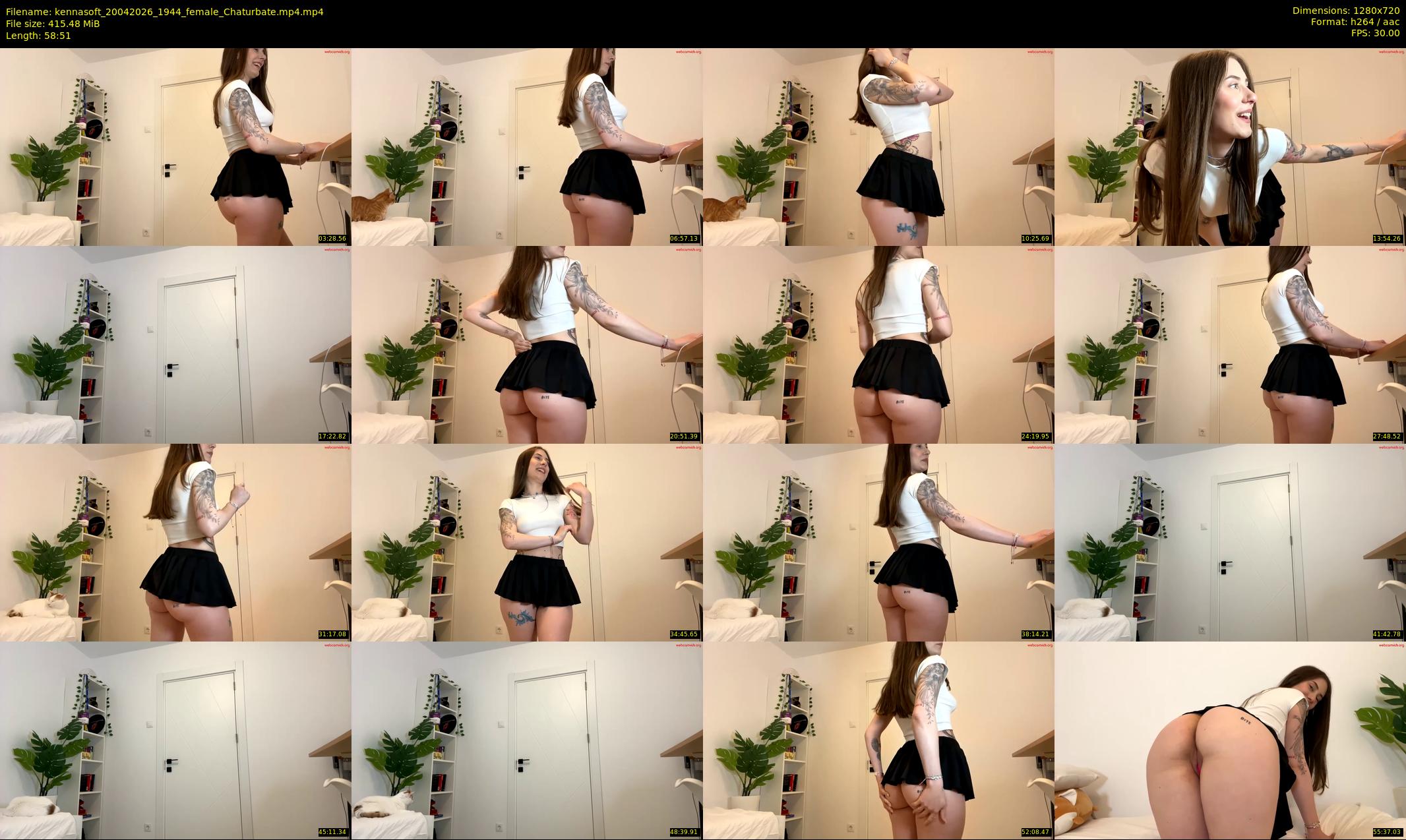 kennasoft — 59 minute Chaturbate female cam show recording, 720p, Apr 20, 2026