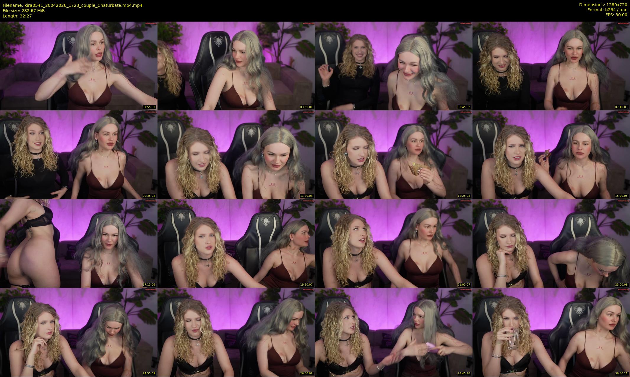 kira0541 — 33 minute Chaturbate couple cam show recording, 720p, Apr 20, 2026